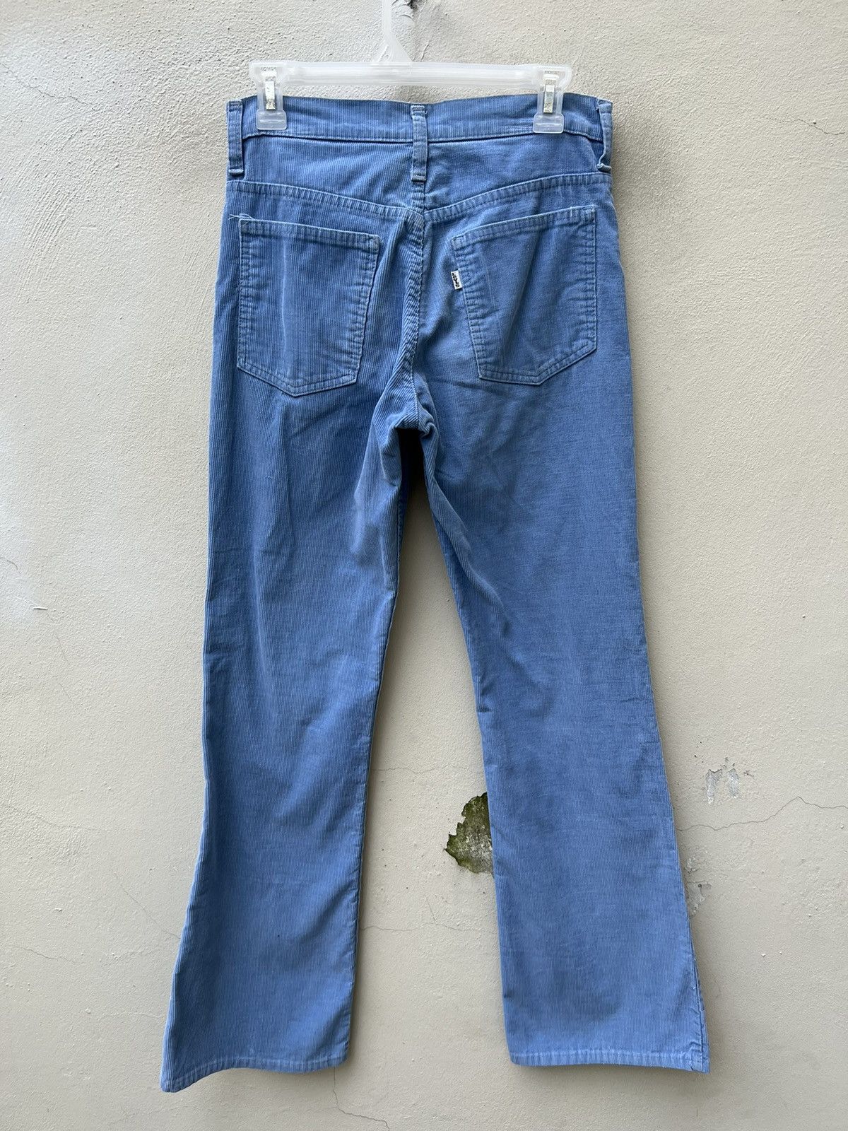 Levi's × Vintage VTG 70s Levi’s 646 Talon 42 Fade Light Blue Cord Flare Jeans Size US 29 - 16 Thumbnail