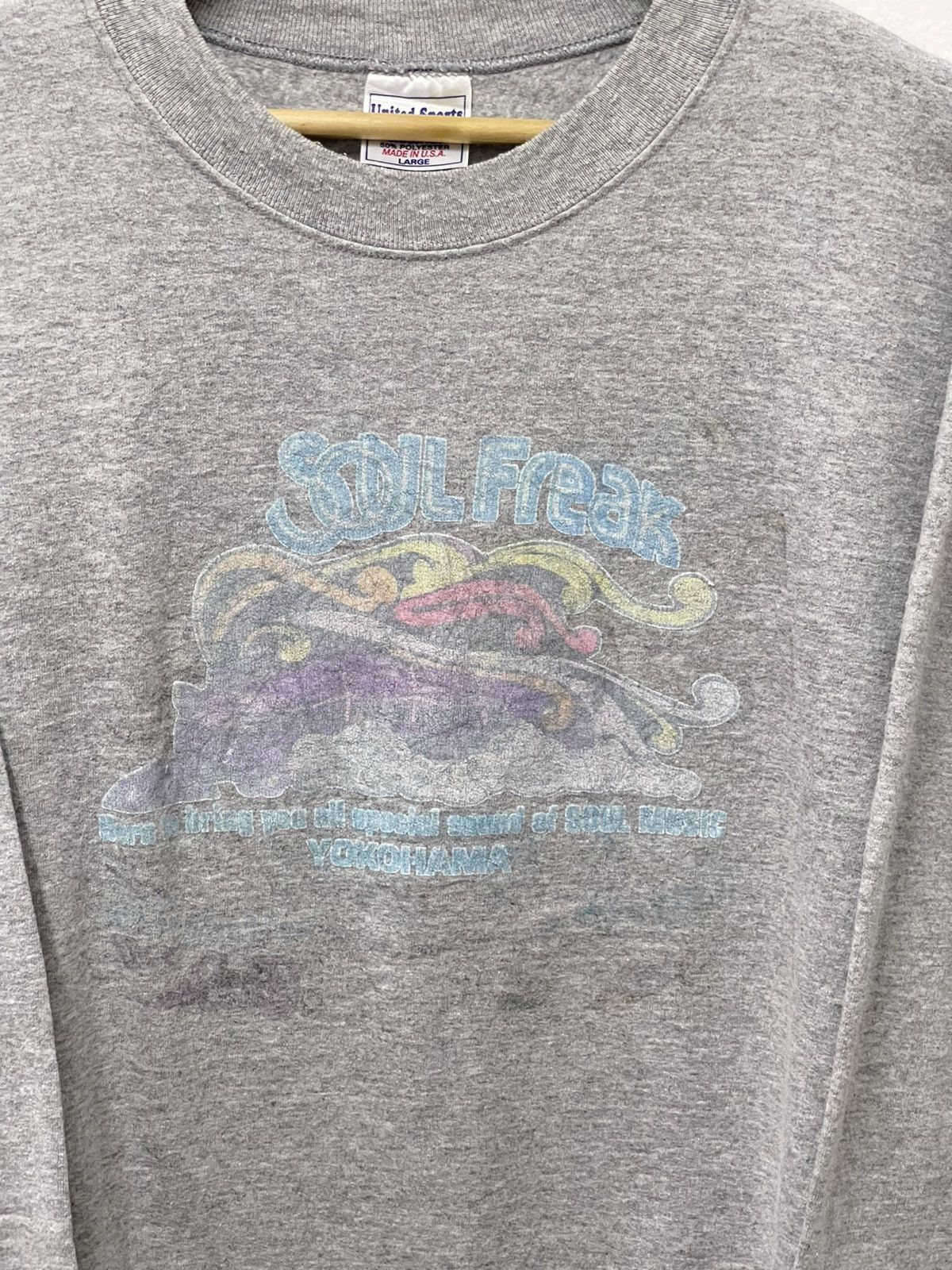 Vintage Vintage Soul Freak Faded Logo Surfing Sweatshirt Size US M / EU 48-50 / 2 - 2 Thumbnail