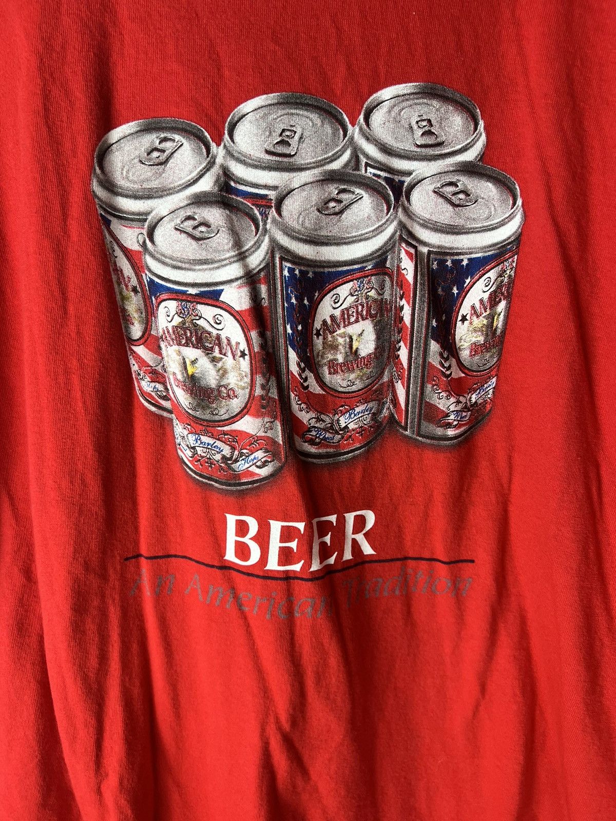 Vintage Vintage Beer An American Tradition Tee Size US XXL / EU 58 / 5 - 2 Thumbnail