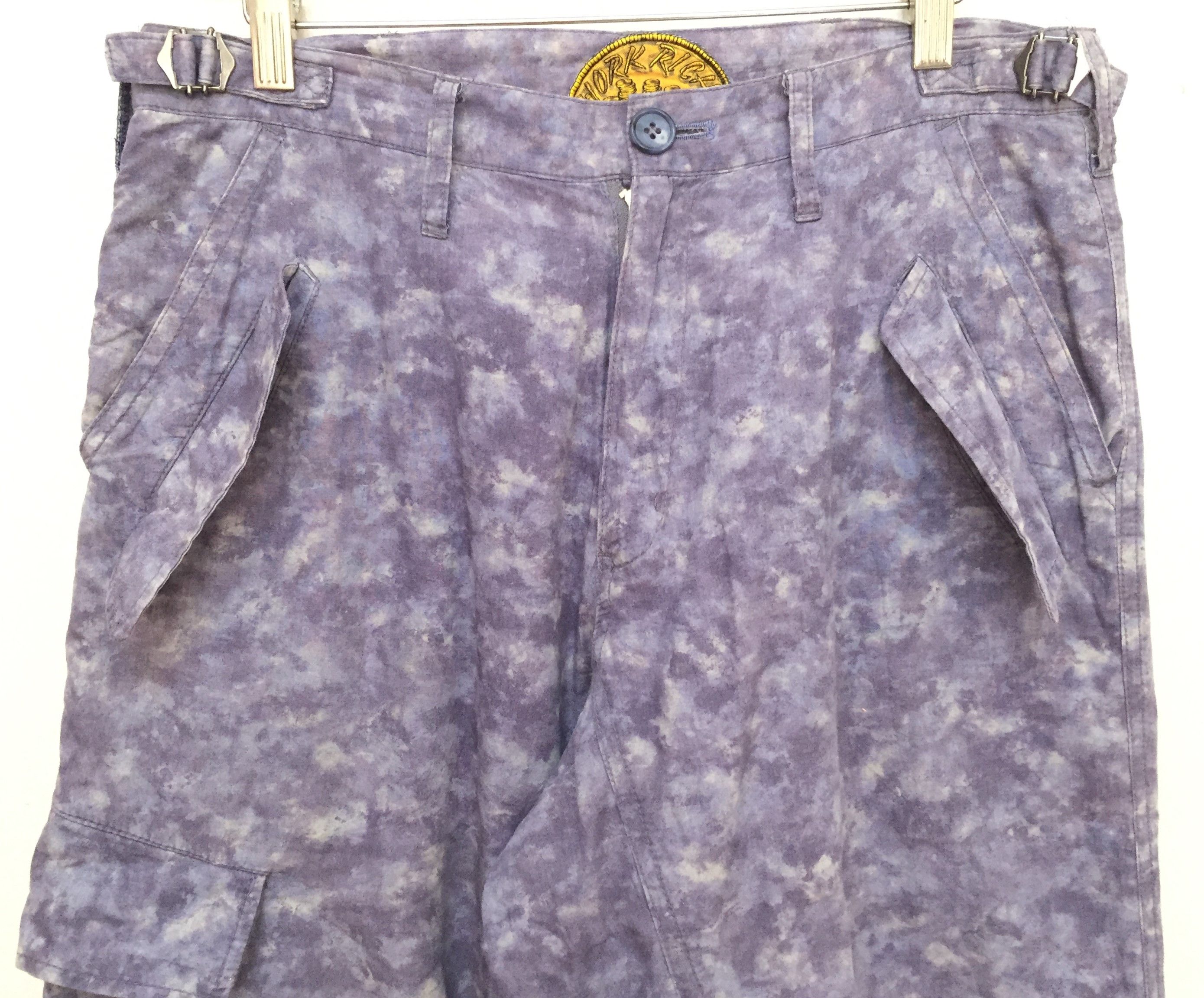 Japanese Brand 2000s 🔥MILKBOY 'Parasite' Multipocket purple Cyberpunk cargo Size US 30 / EU 46 - 2 Thumbnail