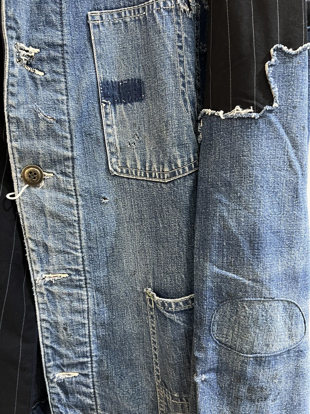 Greg Lauren Greg laurent patched denim blazer Size US L / EU 52-54 / 3 - 6 Thumbnail