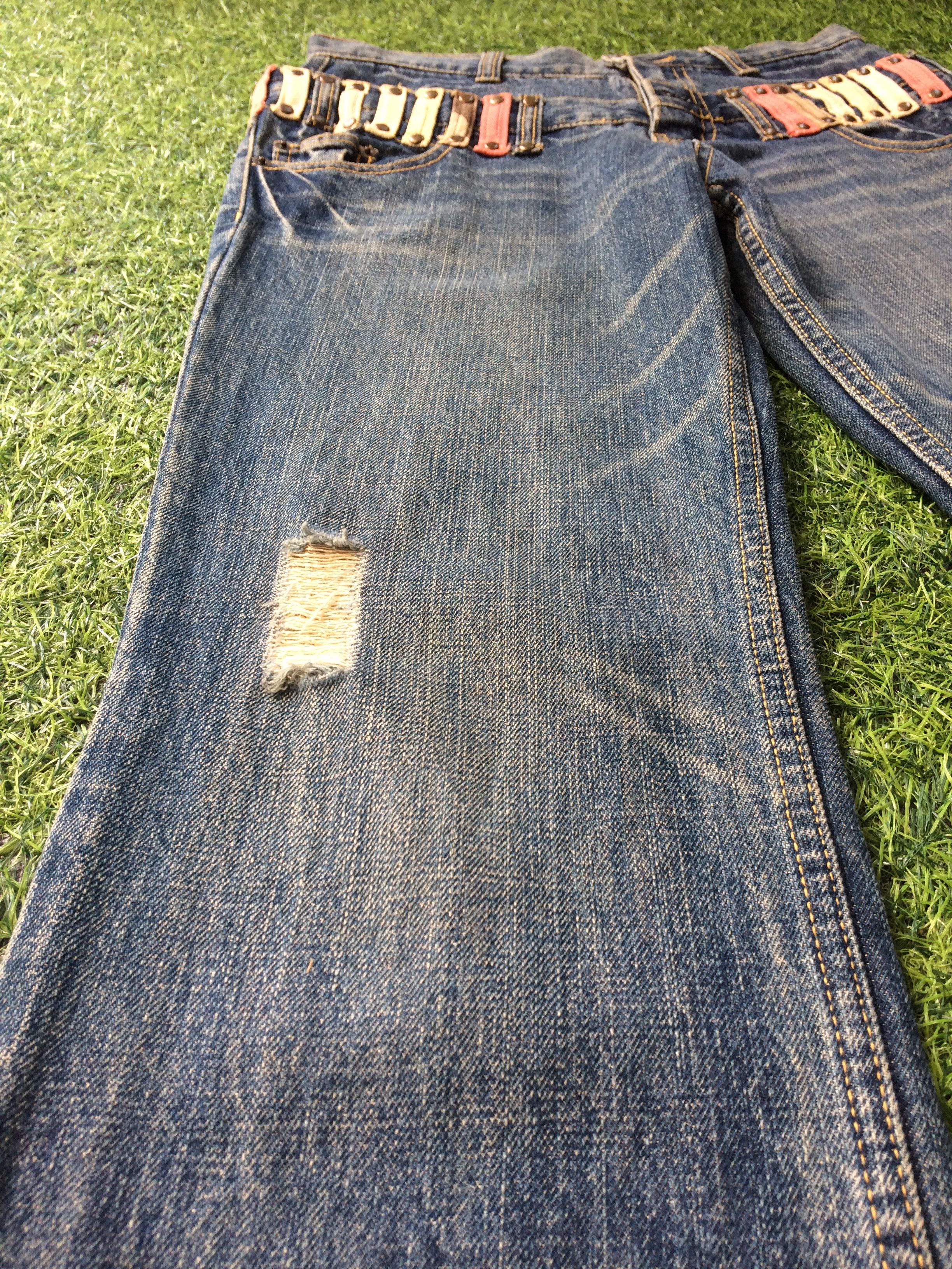 Japanese Brand × Jean × Vintage Japan Jeans Double Waist Jeans #D-375 Size US 28 / EU 44 - 6 Thumbnail