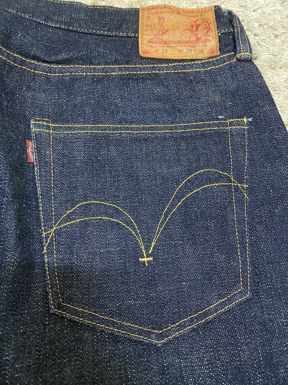 Samurai Jeans 🔥grail🔥 SAMURAI S5000VX 17oz denim jeans Size US 37 - 4 Thumbnail