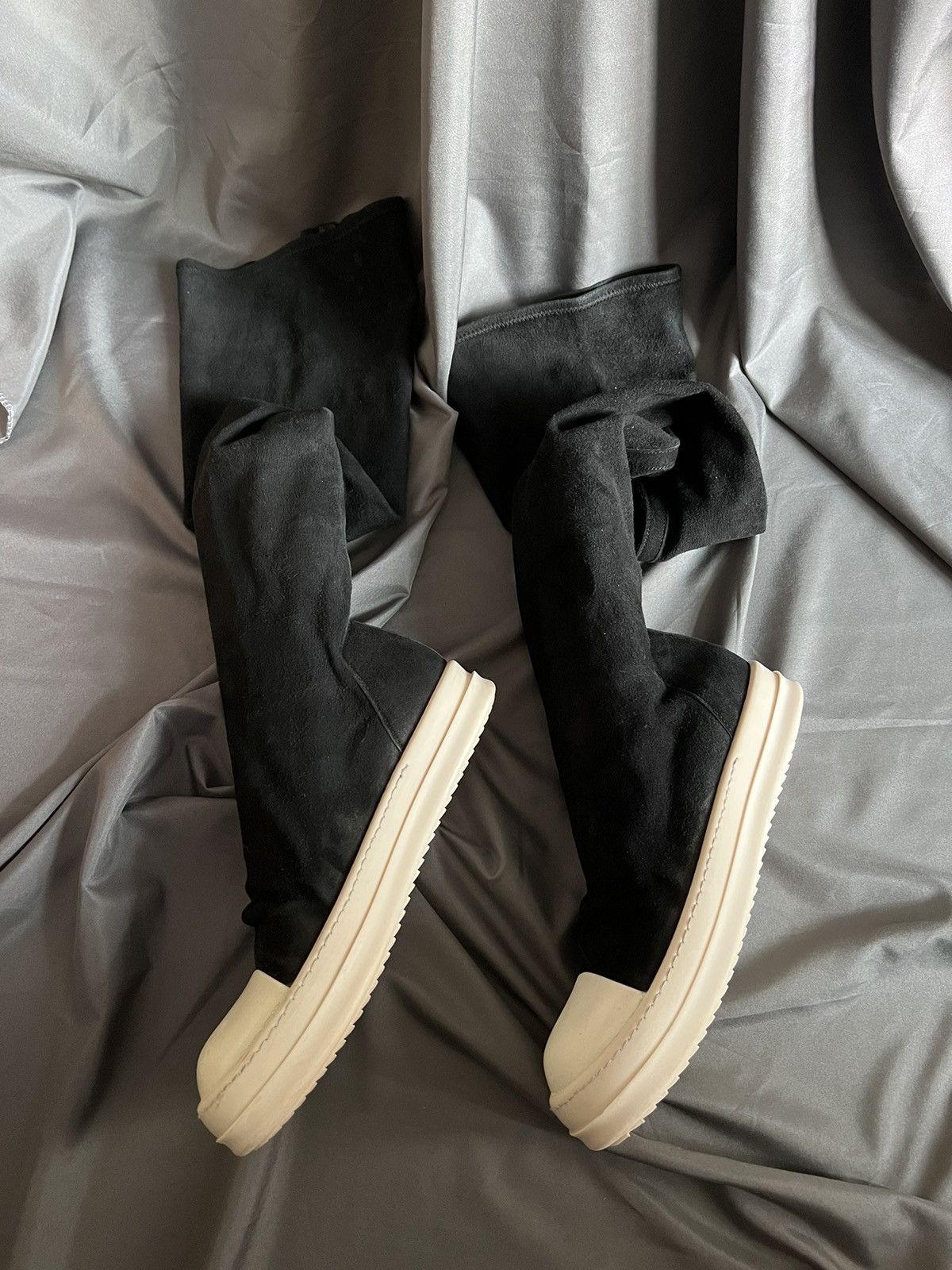 Rick Owens Rick owens mainline leather stretch thighs boots ramones 37 Size US 7 / IT 37 - 2 Thumbnail