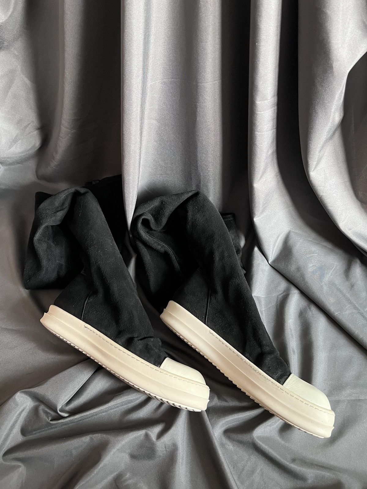 Rick Owens Rick owens mainline leather stretch thighs boots ramones 37 Size US 7 / IT 37 - 3 Thumbnail