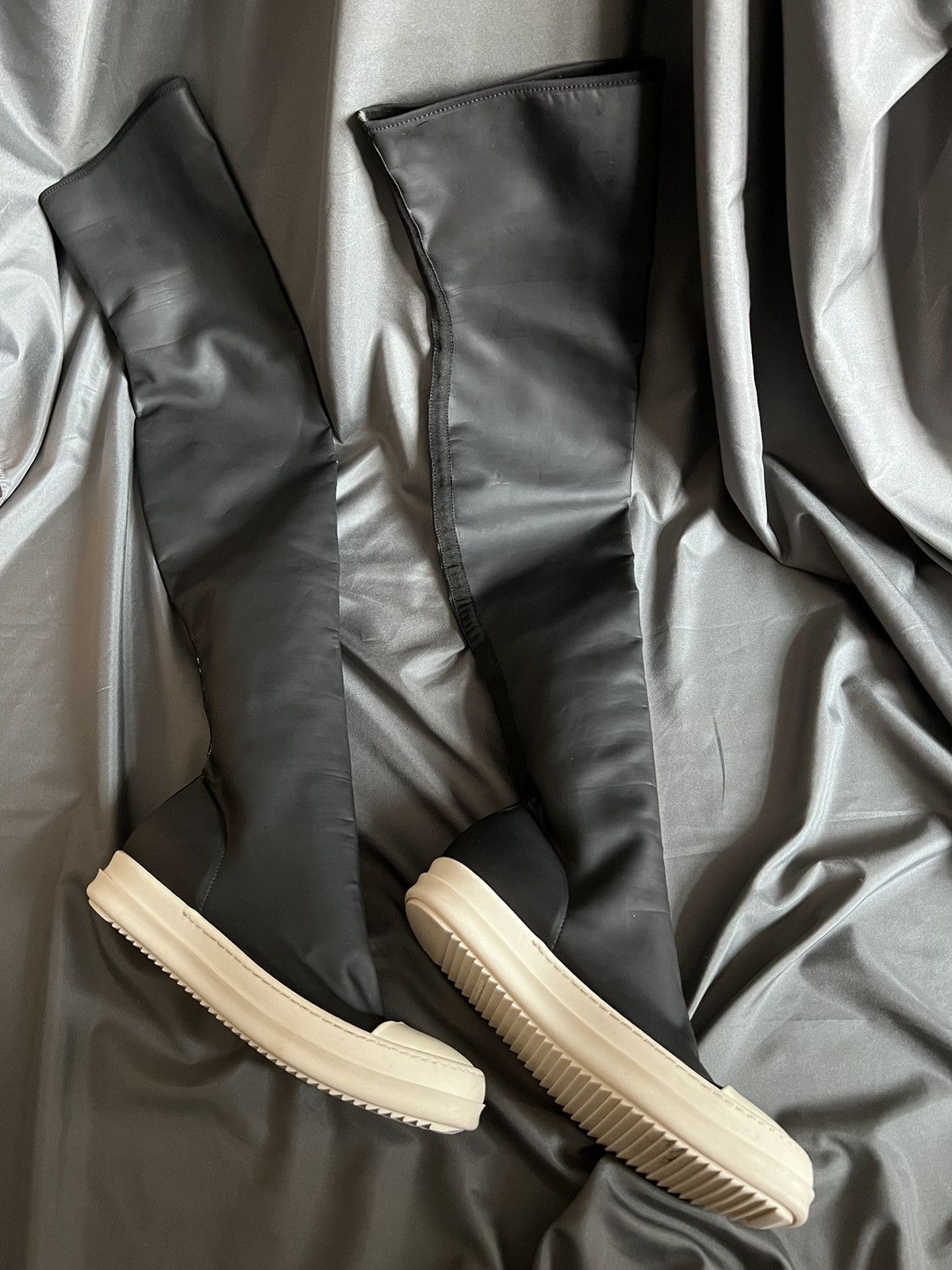 Rick Owens × Rick Owens Drkshdw Rick owens drkshdw ramones thighs boots size37.5 Size US 7.5 / IT 37.5 - 3 Thumbnail
