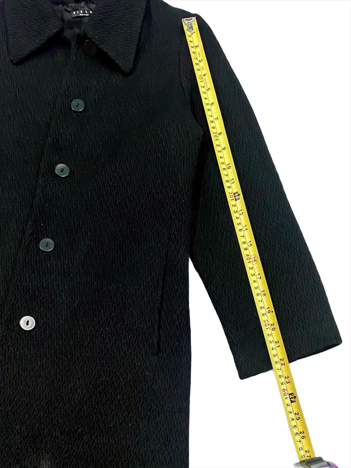Sisley SISLEY SOLID BLACK WOOL COAT ITALY Size US S / EU 44-46 / 1 - 23 Thumbnail