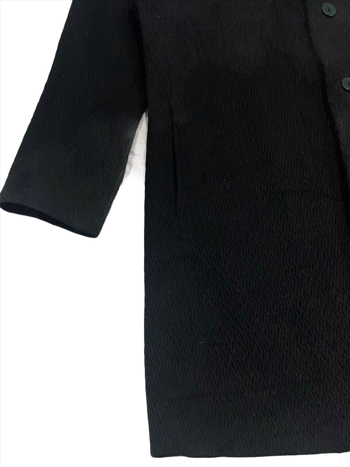 Sisley SISLEY SOLID BLACK WOOL COAT ITALY Size US S / EU 44-46 / 1 - 12 Thumbnail