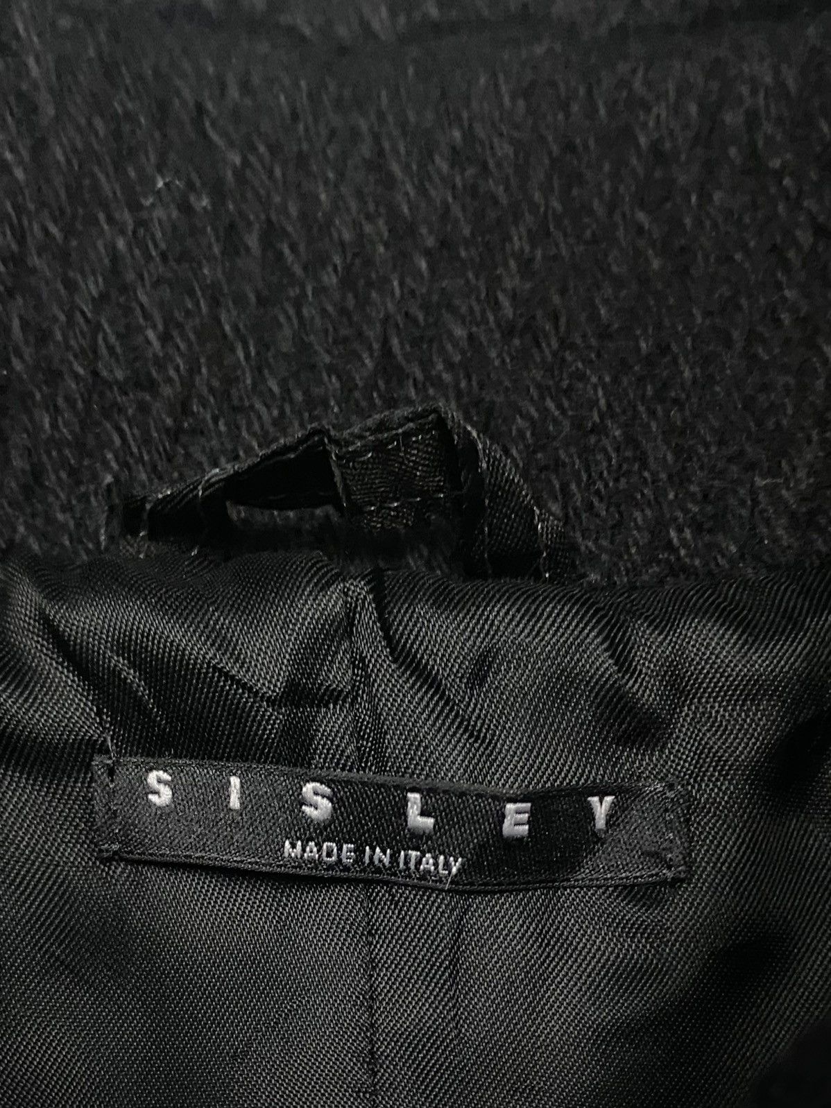 Sisley SISLEY SOLID BLACK WOOL COAT ITALY Size US S / EU 44-46 / 1 - 19 Thumbnail