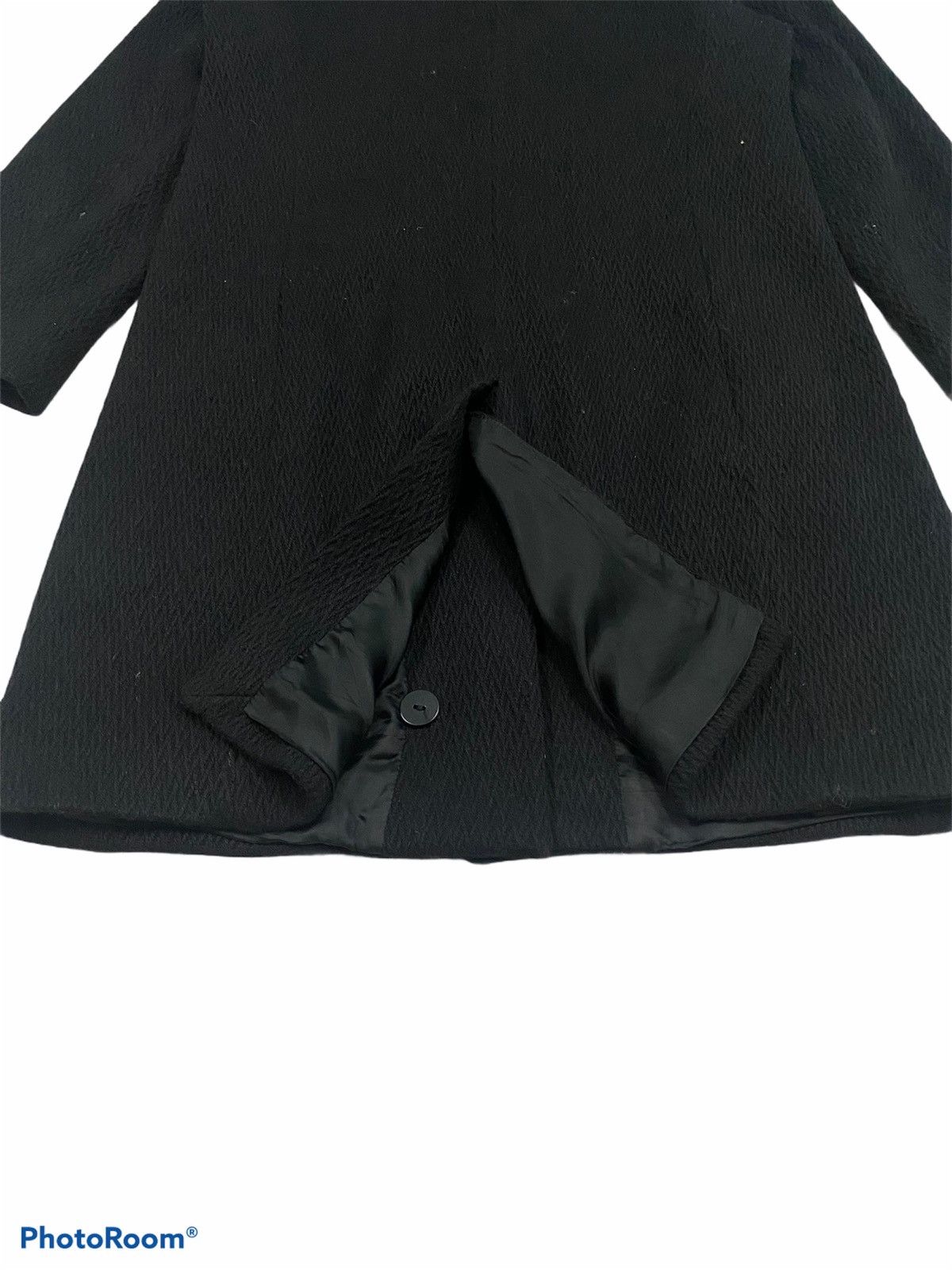 Sisley SISLEY SOLID BLACK WOOL COAT ITALY Size US S / EU 44-46 / 1 - 16 Thumbnail