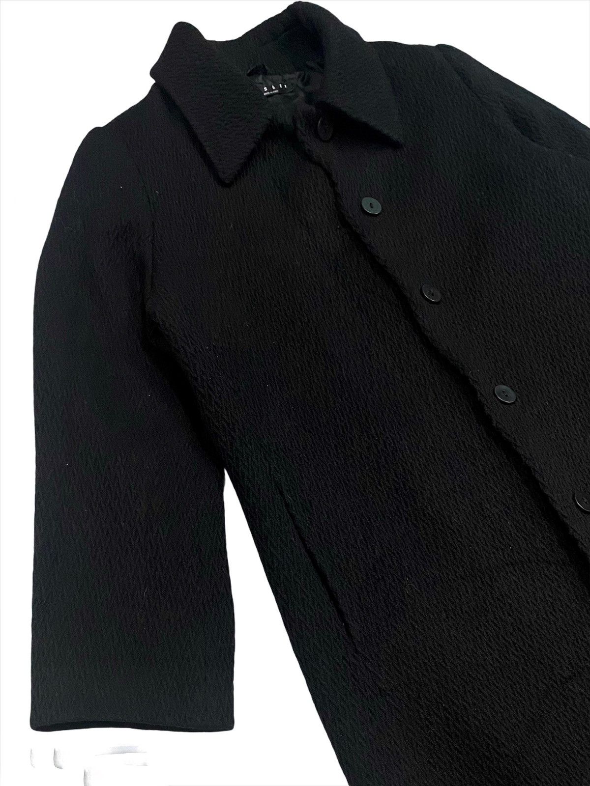 Sisley SISLEY SOLID BLACK WOOL COAT ITALY Size US S / EU 44-46 / 1 - 10 Thumbnail
