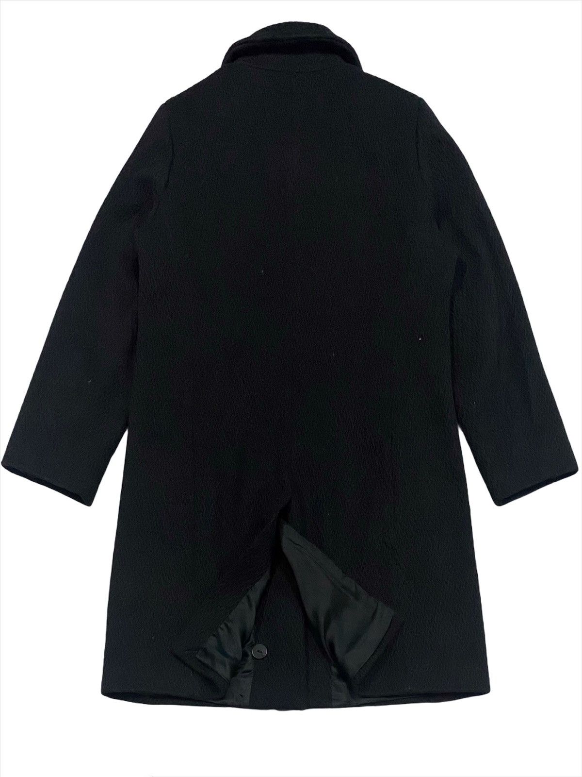 Sisley SISLEY SOLID BLACK WOOL COAT ITALY Size US S / EU 44-46 / 1 - 5 Thumbnail