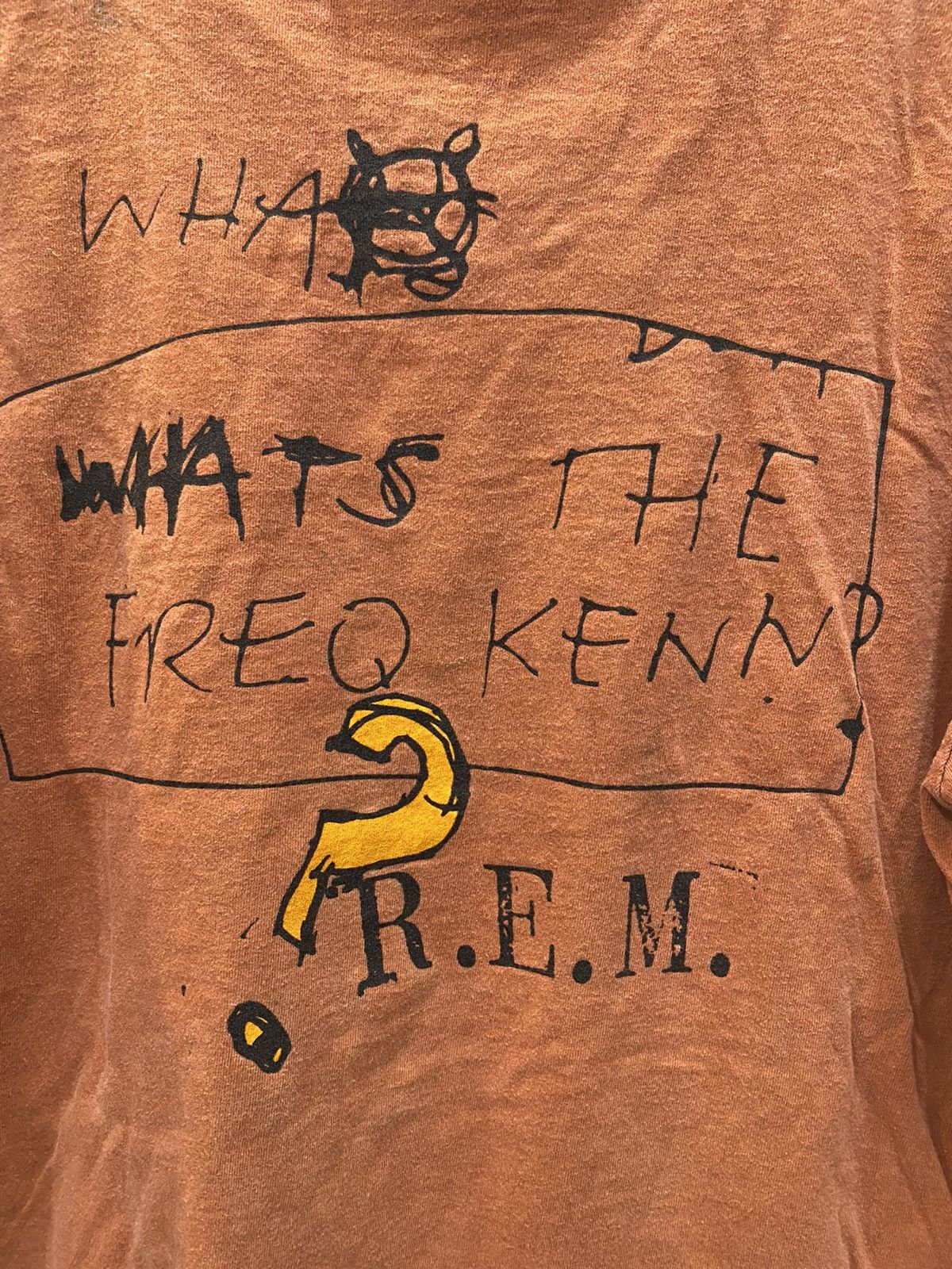 R.E.M. × Vintage REM 1994 Single Stiched What’s the Frequency Kenneth Size US L / EU 52-54 / 3 - 6 Thumbnail