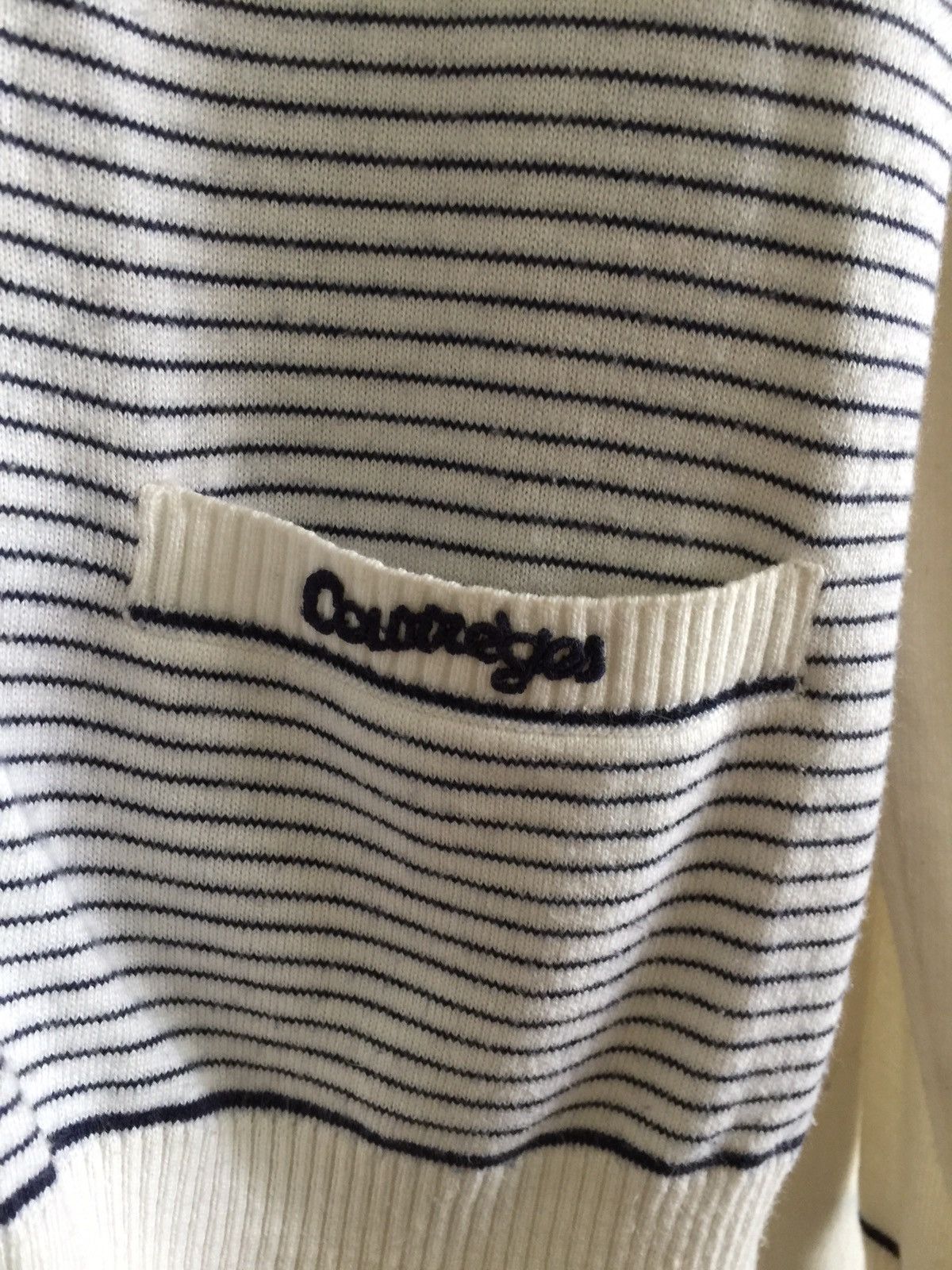 Courreges Courreges Cardigan Stripe Design Made In France 20"x23" Size US S / EU 44-46 / 1 - 3 Thumbnail