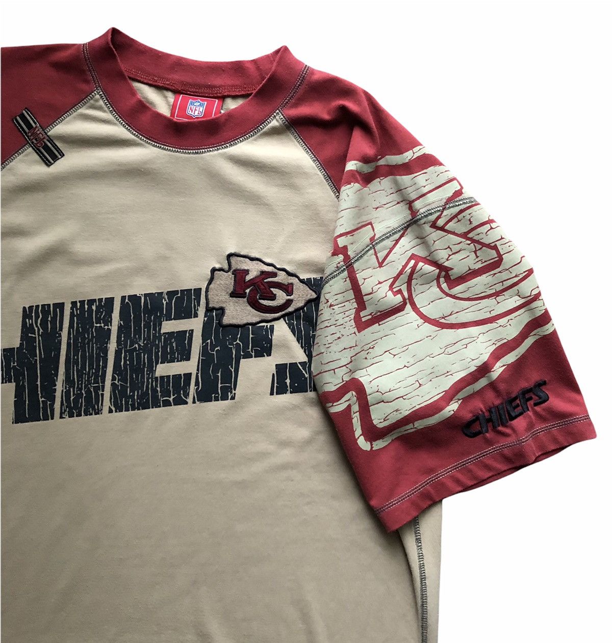 NFL × Vintage Vintage NFL Kansas City Chiefs t-shirt Size US XL / EU 56 / 4 - 5 Thumbnail