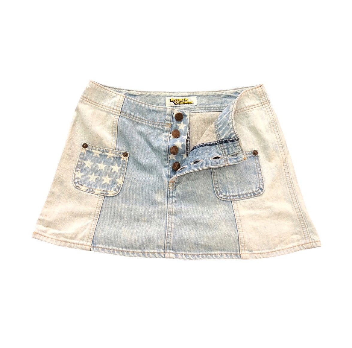 Hysteric Glamour 90s Hysteric Glamour Punker Denim Skirt Size US 29 - 1 Thumbnail