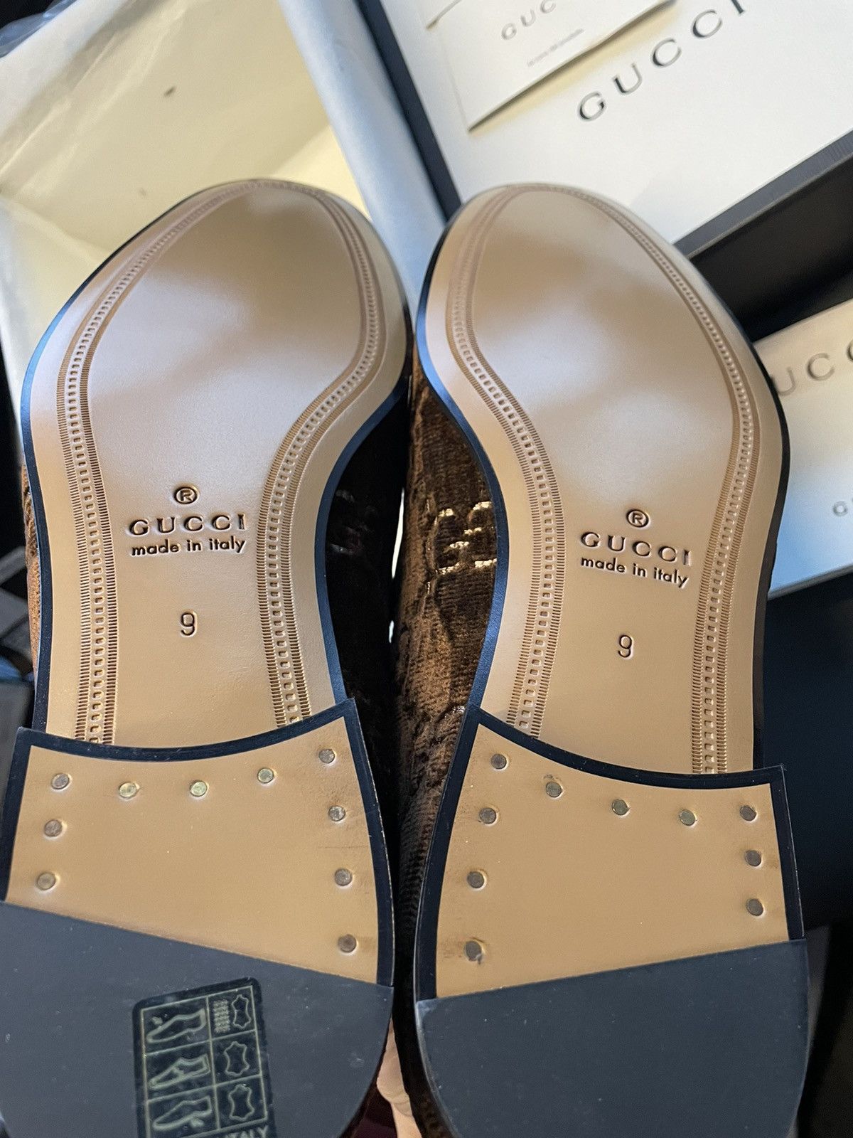 Gucci Rare New Super Runway Velvet GG Logo Horsebit Leather Loafer Size US 9.5 / EU 42-43 - 13 Thumbnail