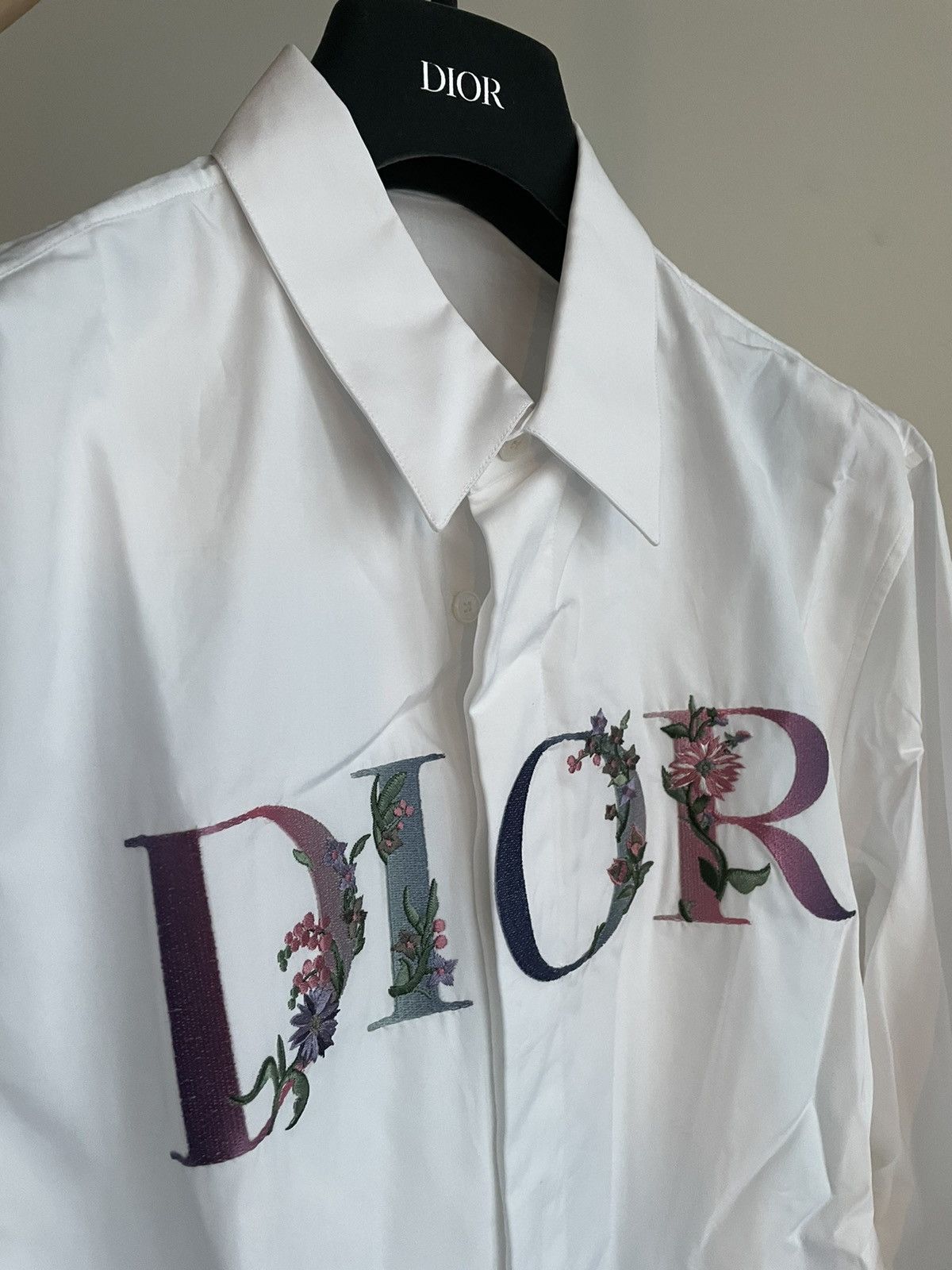 Dior Rare Super Runway Rare Limited Edition Embroidery Logo Shirt Size US S / EU 44-46 / 1 - 4 Thumbnail