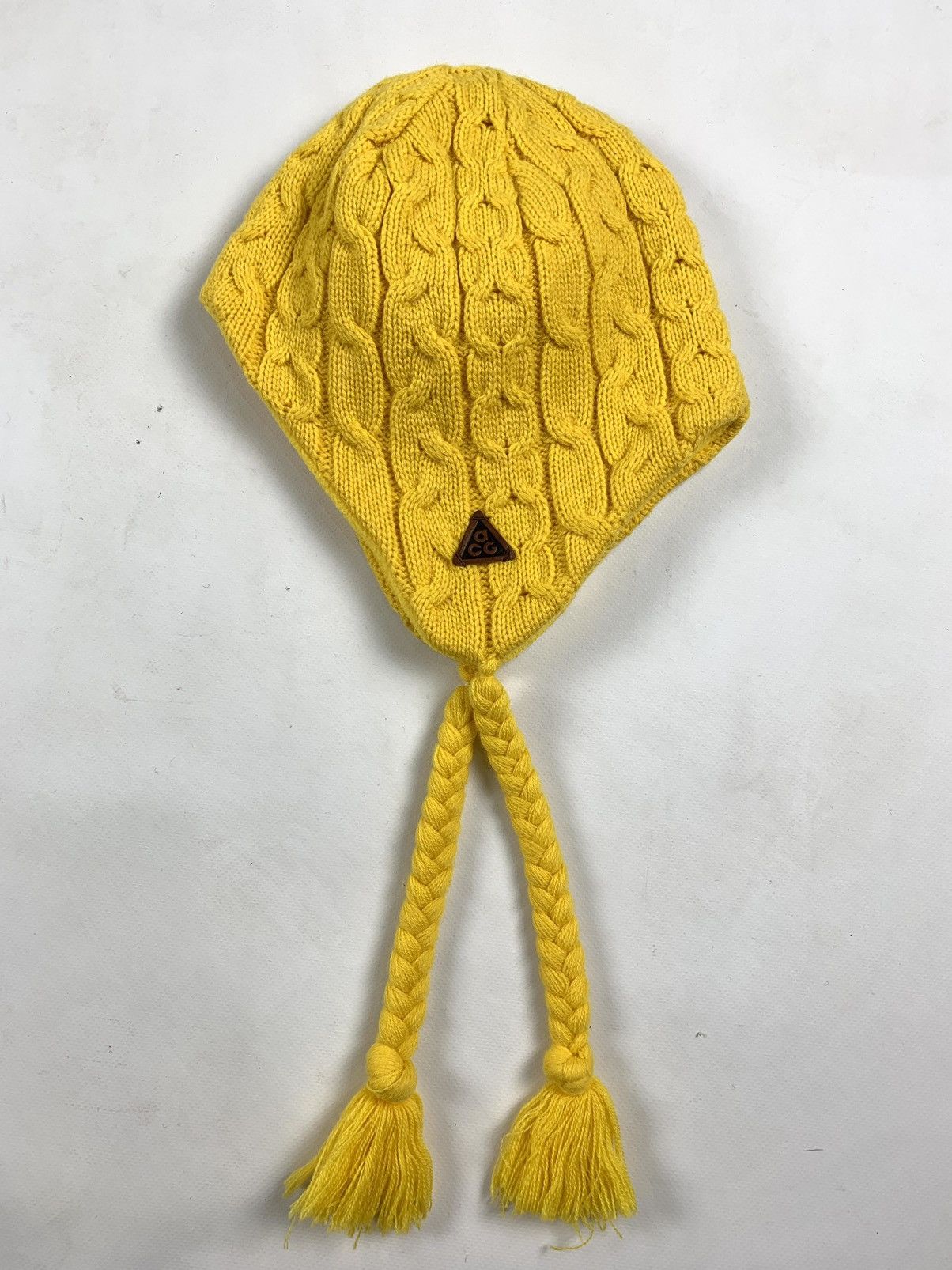 Nike ACG Nike ACG Yellow Knit Winter Fleece Hats Size ONE SIZE - 4 Thumbnail
