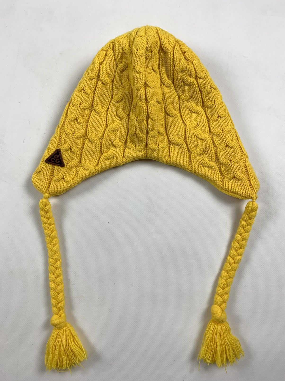 Nike ACG Nike ACG Yellow Knit Winter Fleece Hats Size ONE SIZE - 5 Thumbnail