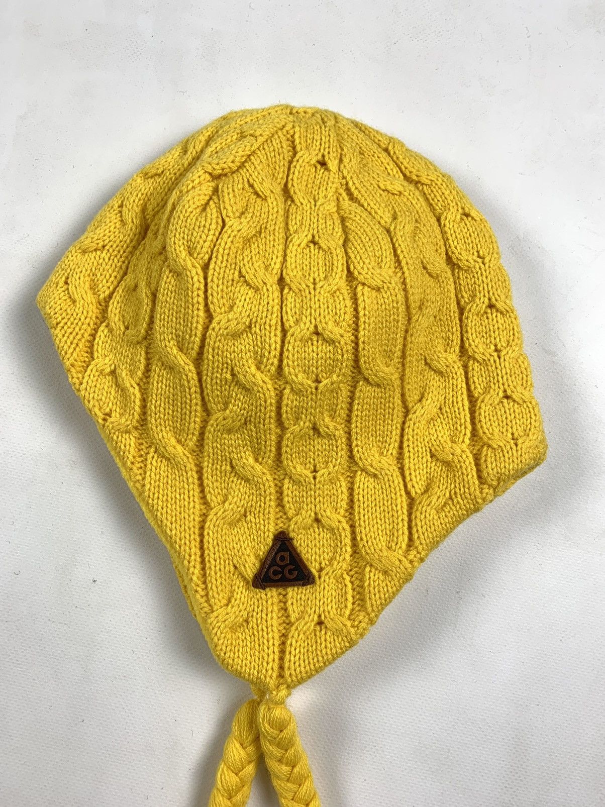Nike ACG Nike ACG Yellow Knit Winter Fleece Hats Size ONE SIZE - 8 Thumbnail