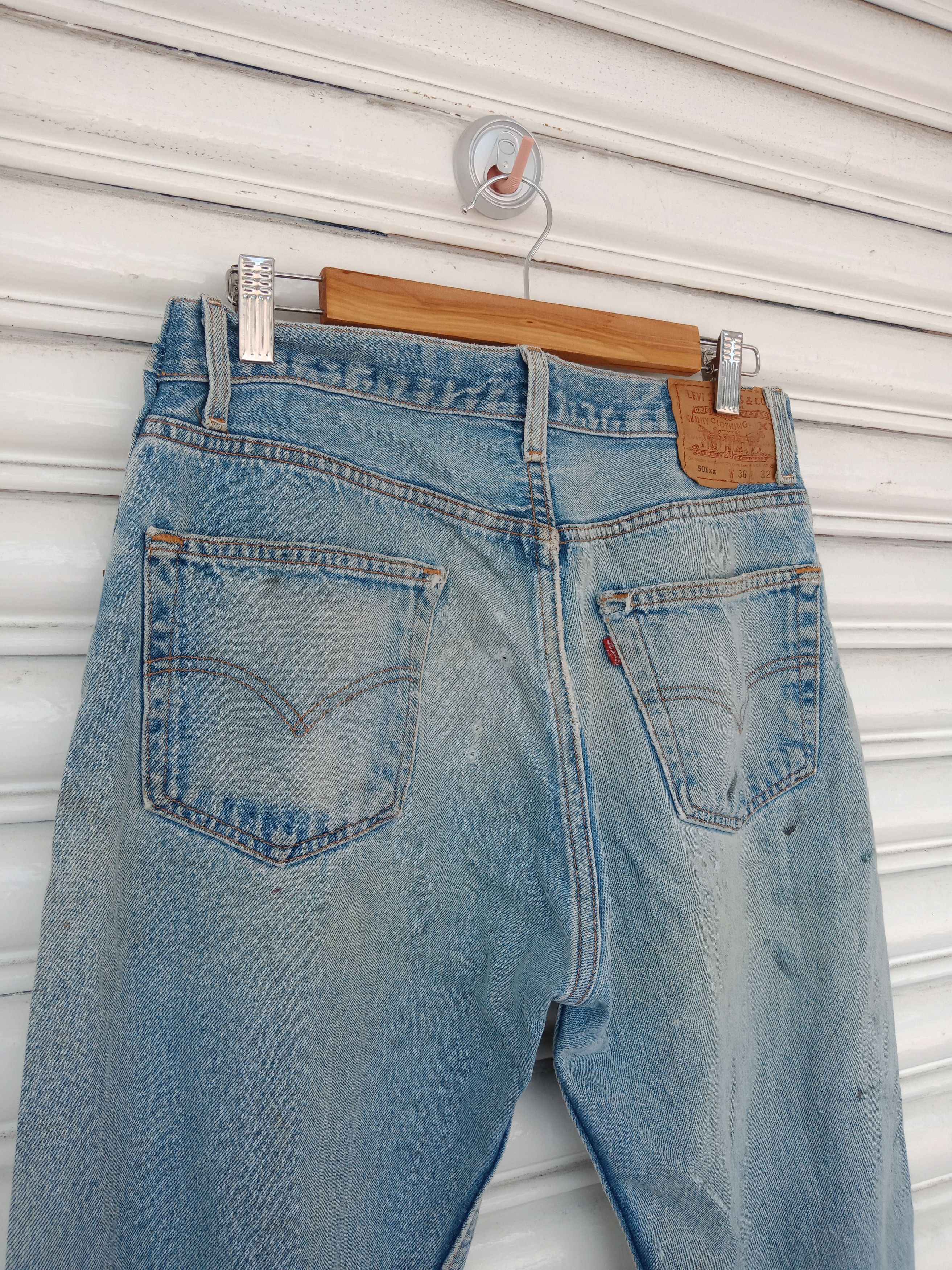 Levi's Levis 501xx Distressed Mudwash Made in USA Size US 31 - 5 Thumbnail