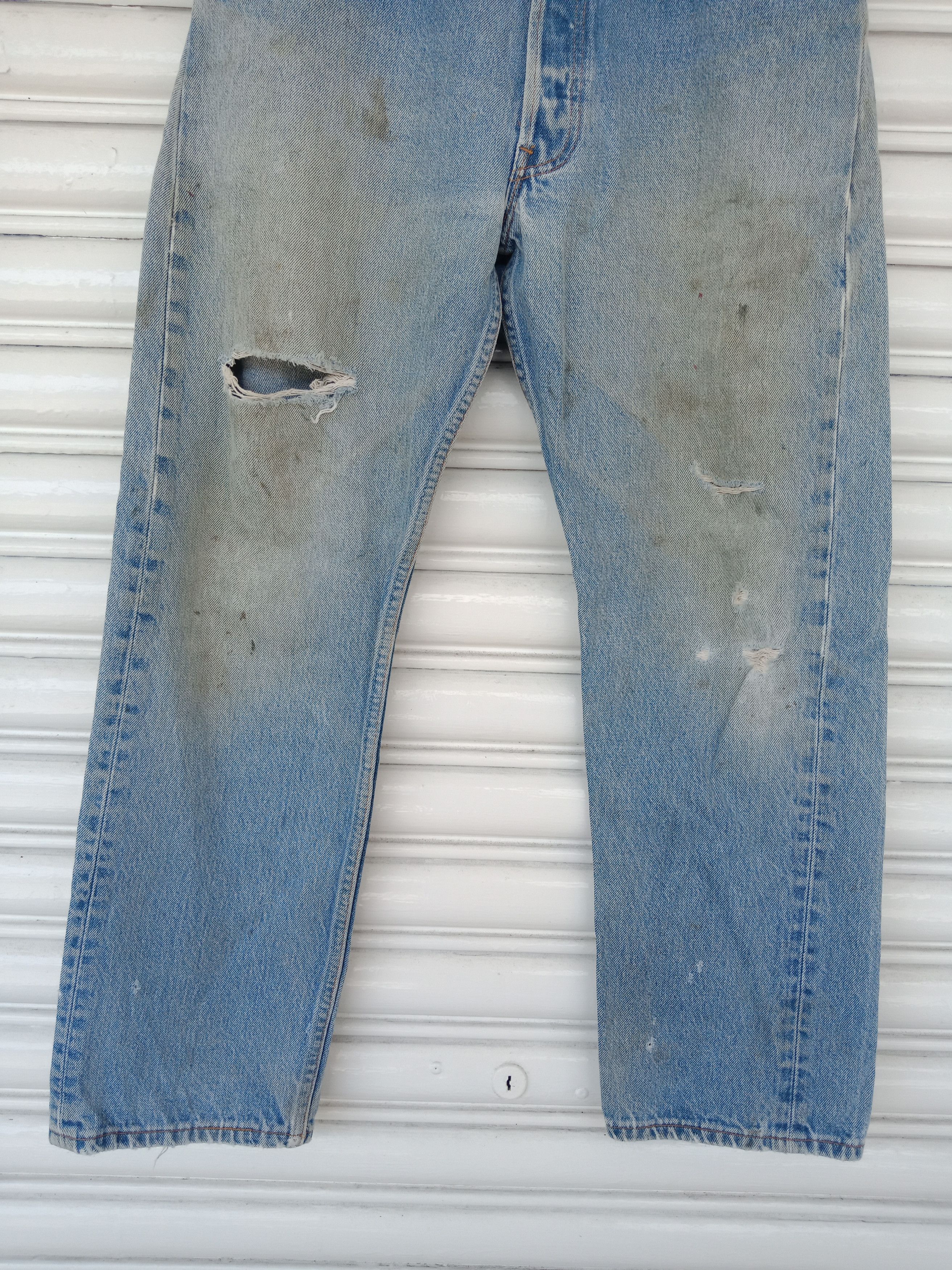 Levi's Levis 501xx Distressed Mudwash Made in USA Size US 31 - 10 Thumbnail