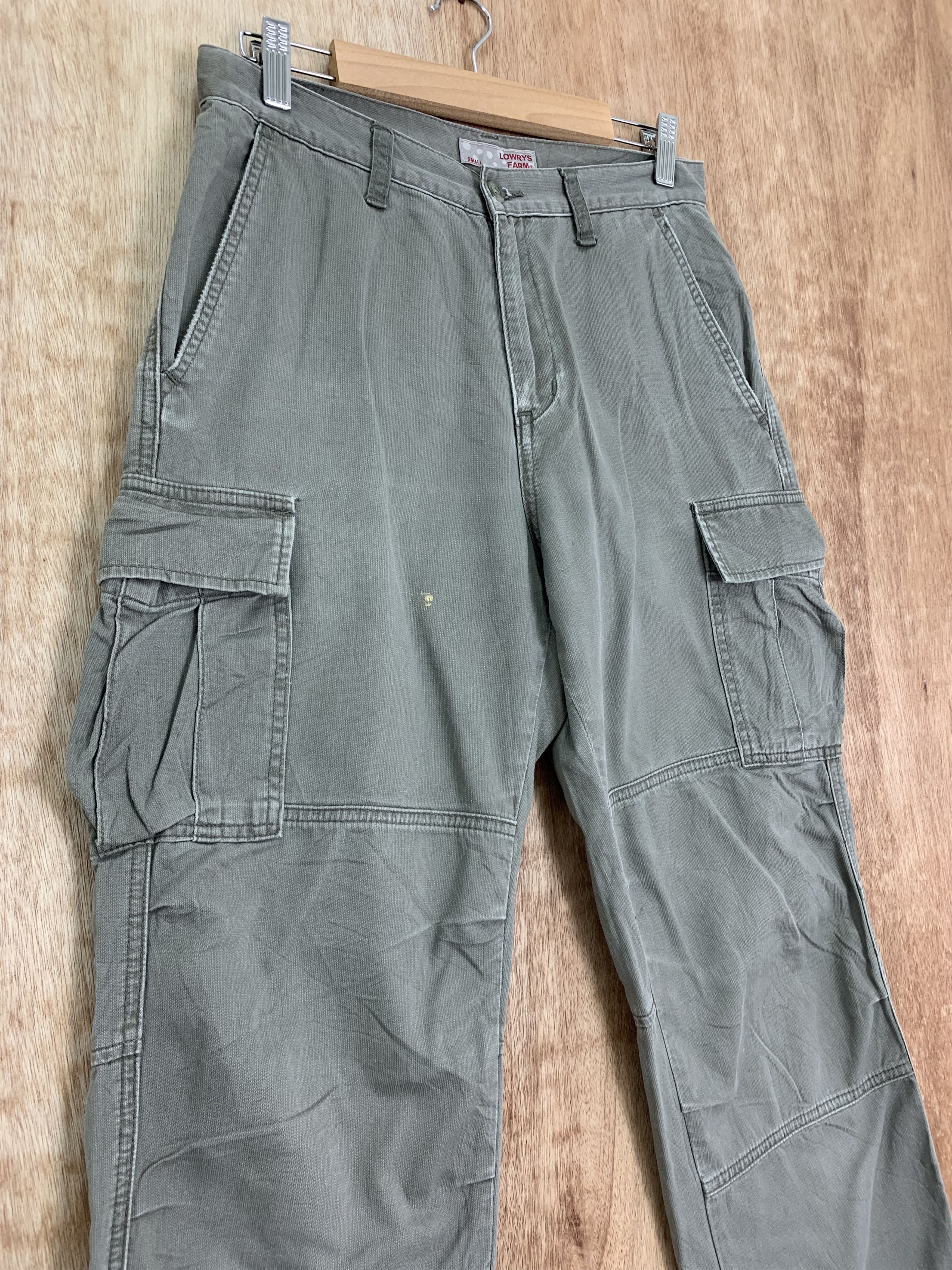 LOWRYS FARM Cargo Pants Lowrs Farm Multipocket Travis Scott Style Size US 27 - 9 Thumbnail