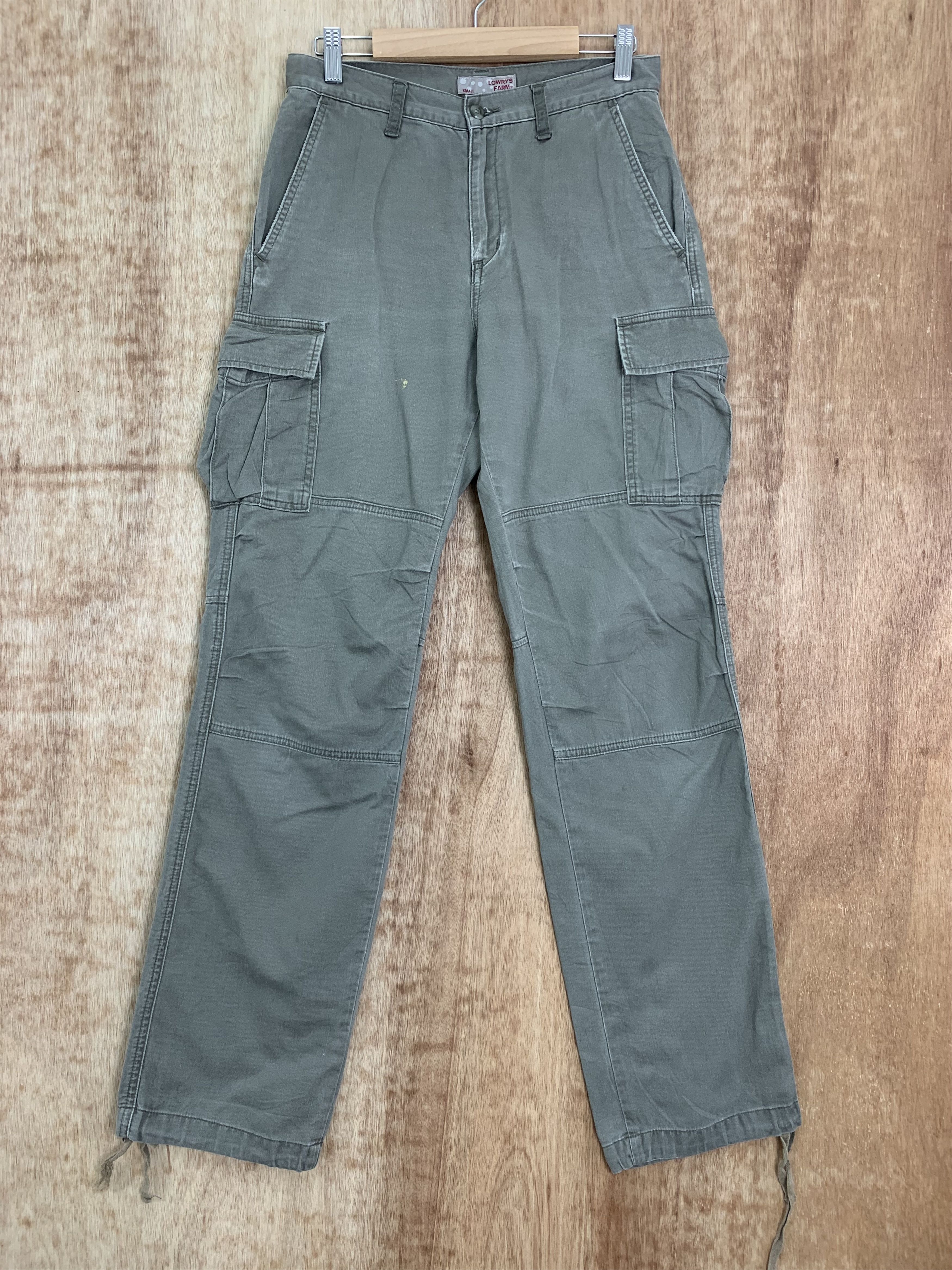 LOWRYS FARM Cargo Pants Lowrs Farm Multipocket Travis Scott Style Size US 27 - 1 Thumbnail