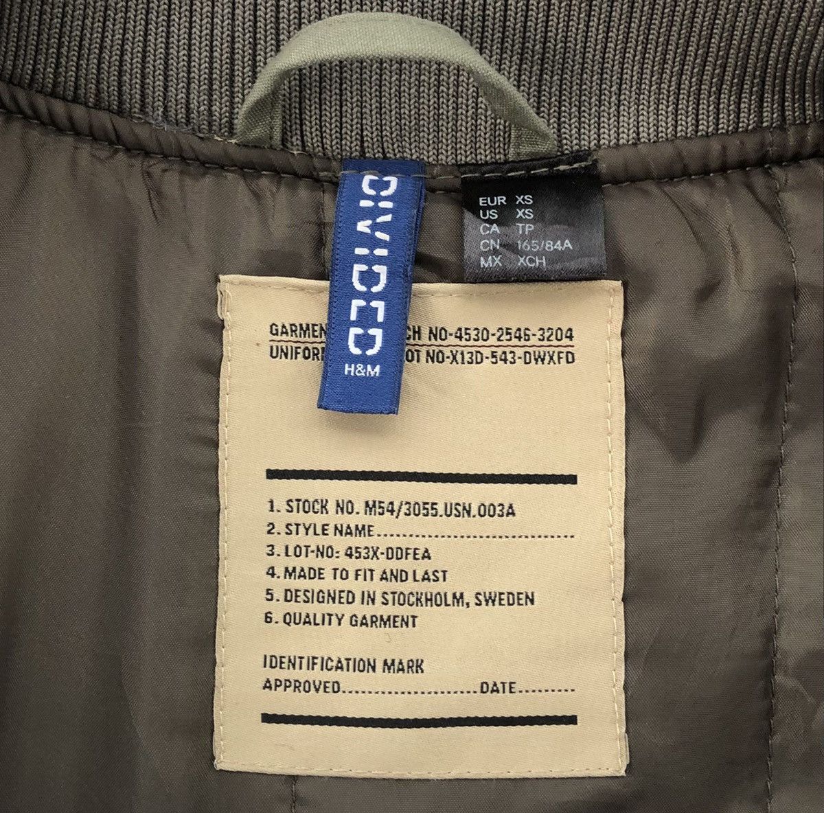 Divided Divided by H&M Bomber Cargo Men's Jacket Utility Rouched Size US M / EU 48-50 / 2 - 12 Thumbnail