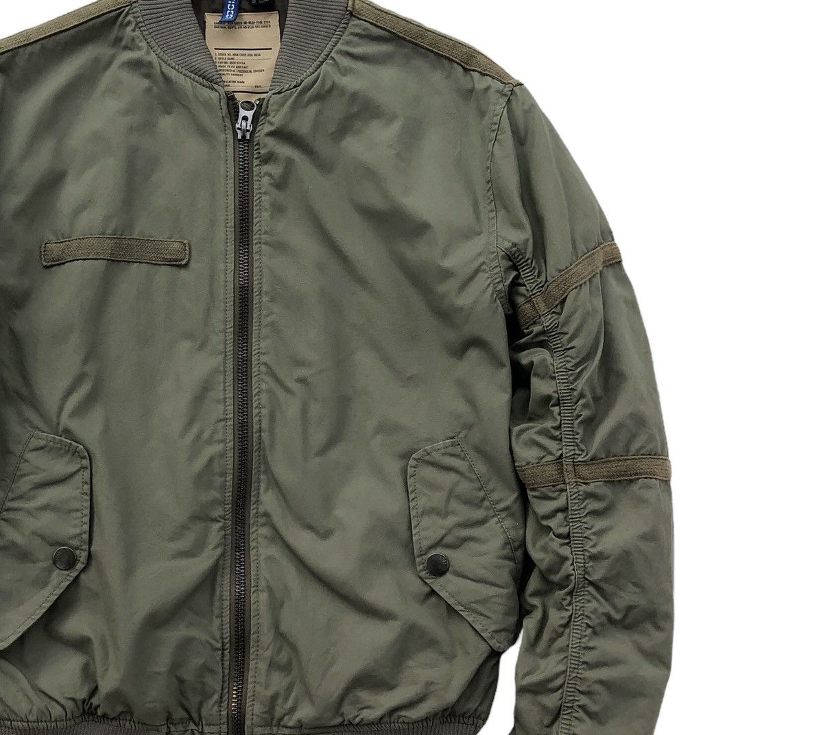 Divided Divided by H&M Bomber Cargo Men's Jacket Utility Rouched Size US M / EU 48-50 / 2 - 5 Thumbnail