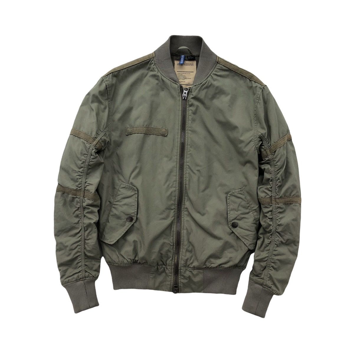 Divided Divided by H&M Bomber Cargo Men's Jacket Utility Rouched Size US M / EU 48-50 / 2 - 4 Thumbnail