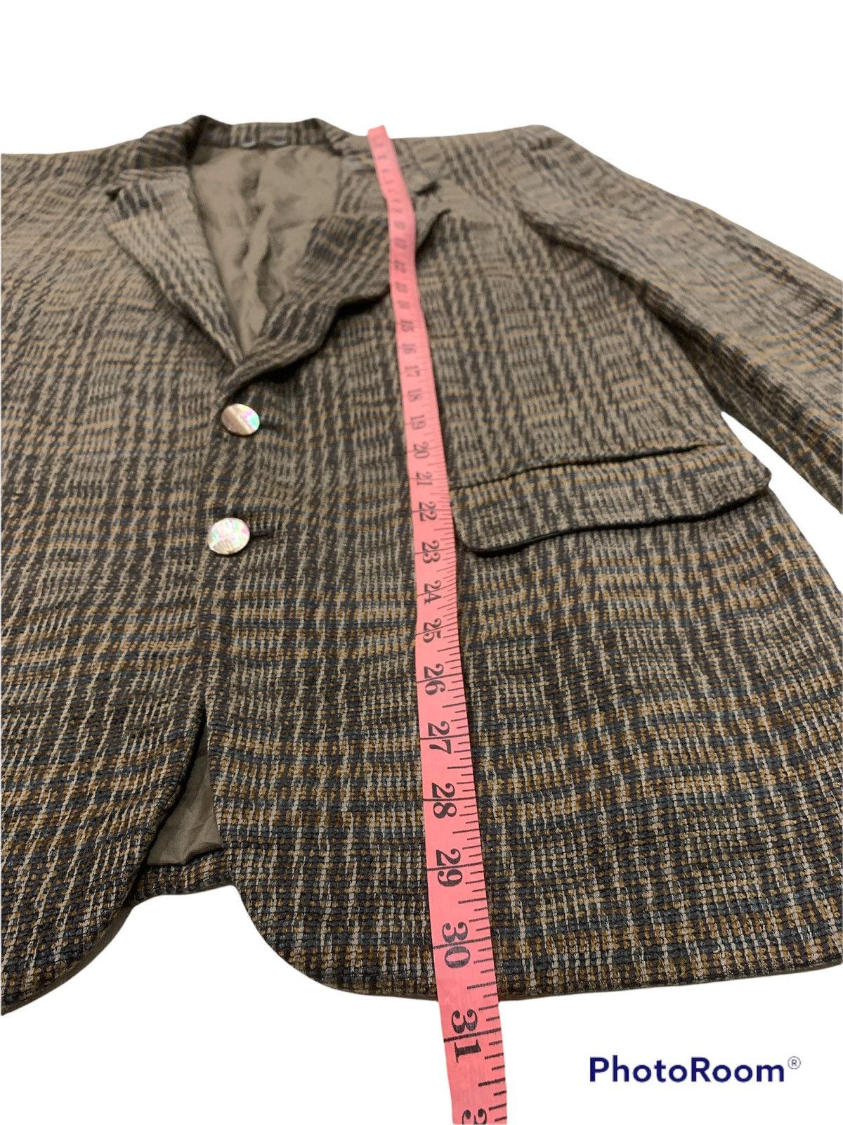 Balenciaga VINTAGE BALENCIAGA SILK FRAYED TWEED BLAZER JACKET Size 46L - 3 Thumbnail