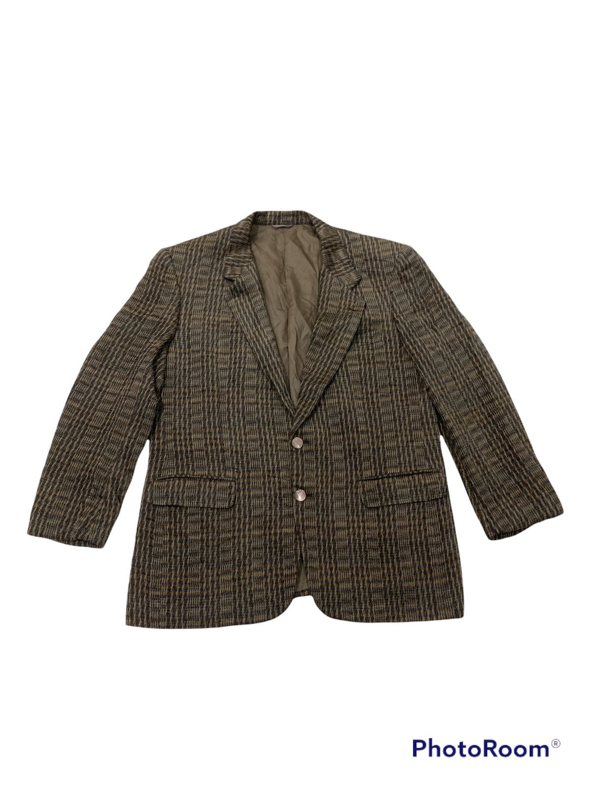 Balenciaga VINTAGE BALENCIAGA SILK FRAYED TWEED BLAZER JACKET Size 46L - 1 Thumbnail