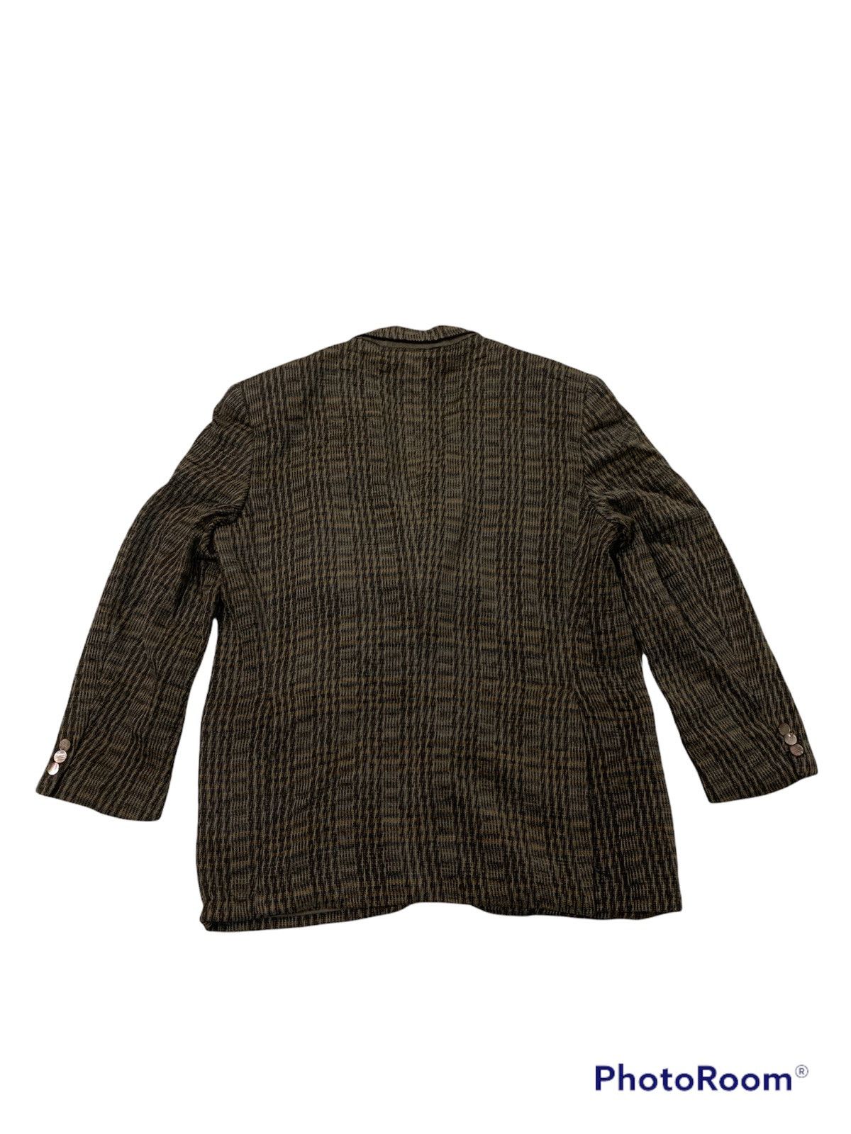 Balenciaga VINTAGE BALENCIAGA SILK FRAYED TWEED BLAZER JACKET Size 46L - 2 Thumbnail