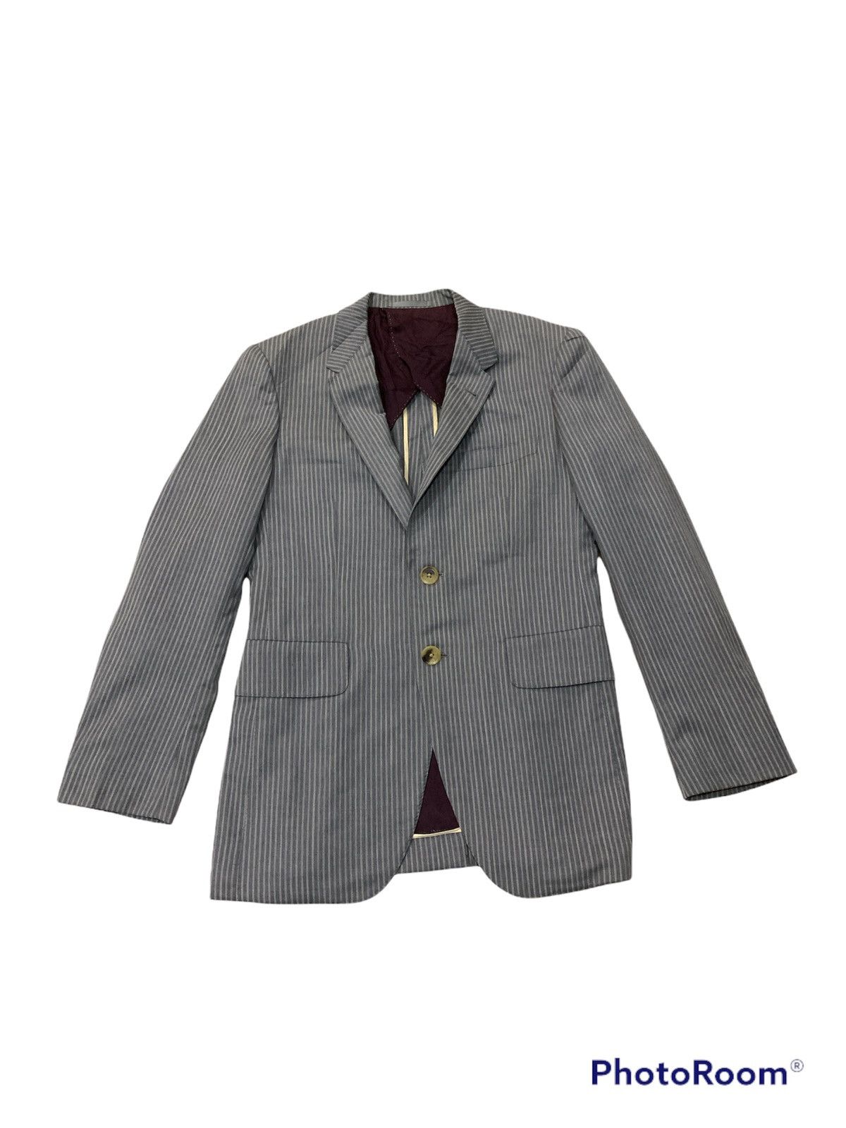 Ermenegildo Zegna × Paul Smith PAUL SMITH PURE WOOL STRIPED BLAZER Size 38R - 1 Thumbnail