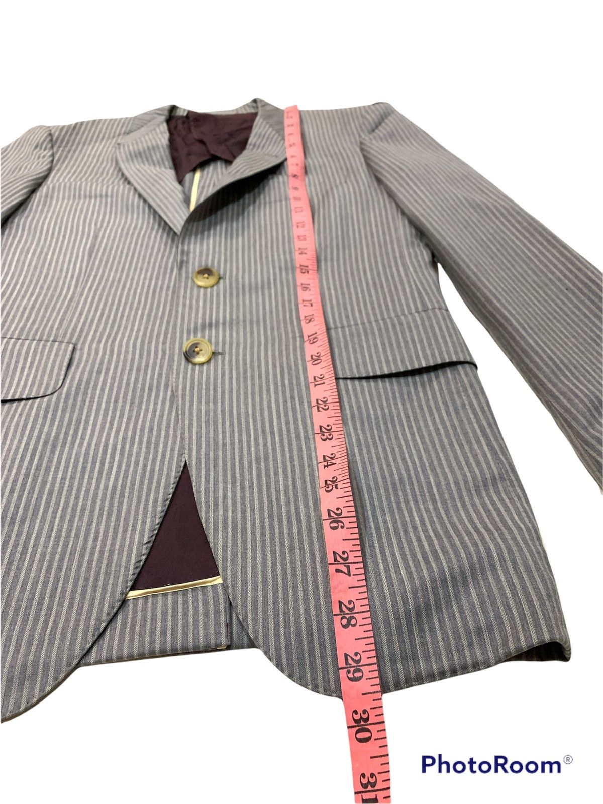 Ermenegildo Zegna × Paul Smith PAUL SMITH PURE WOOL STRIPED BLAZER Size 38R - 4 Thumbnail