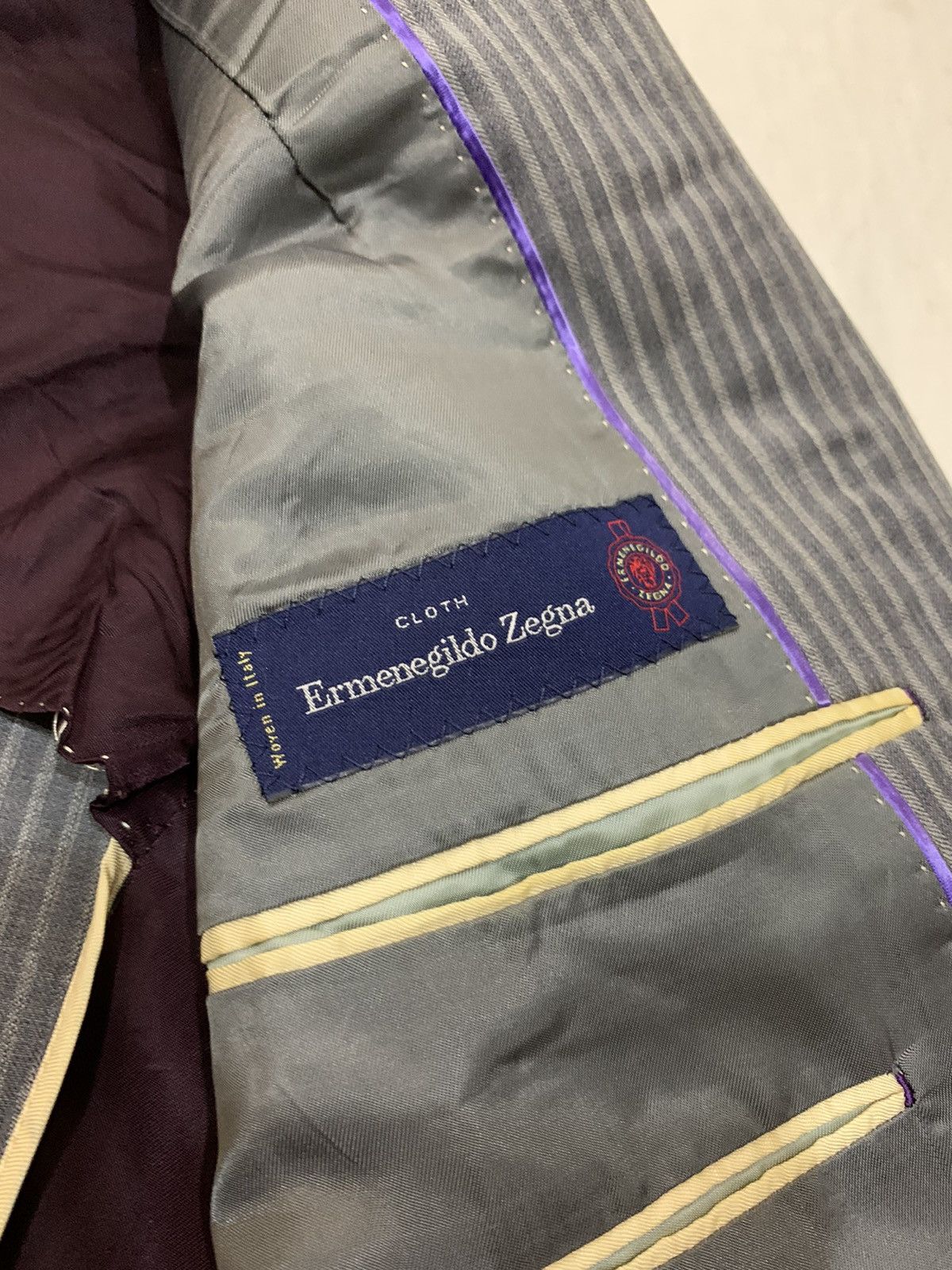Ermenegildo Zegna × Paul Smith PAUL SMITH PURE WOOL STRIPED BLAZER Size 38R - 8 Thumbnail