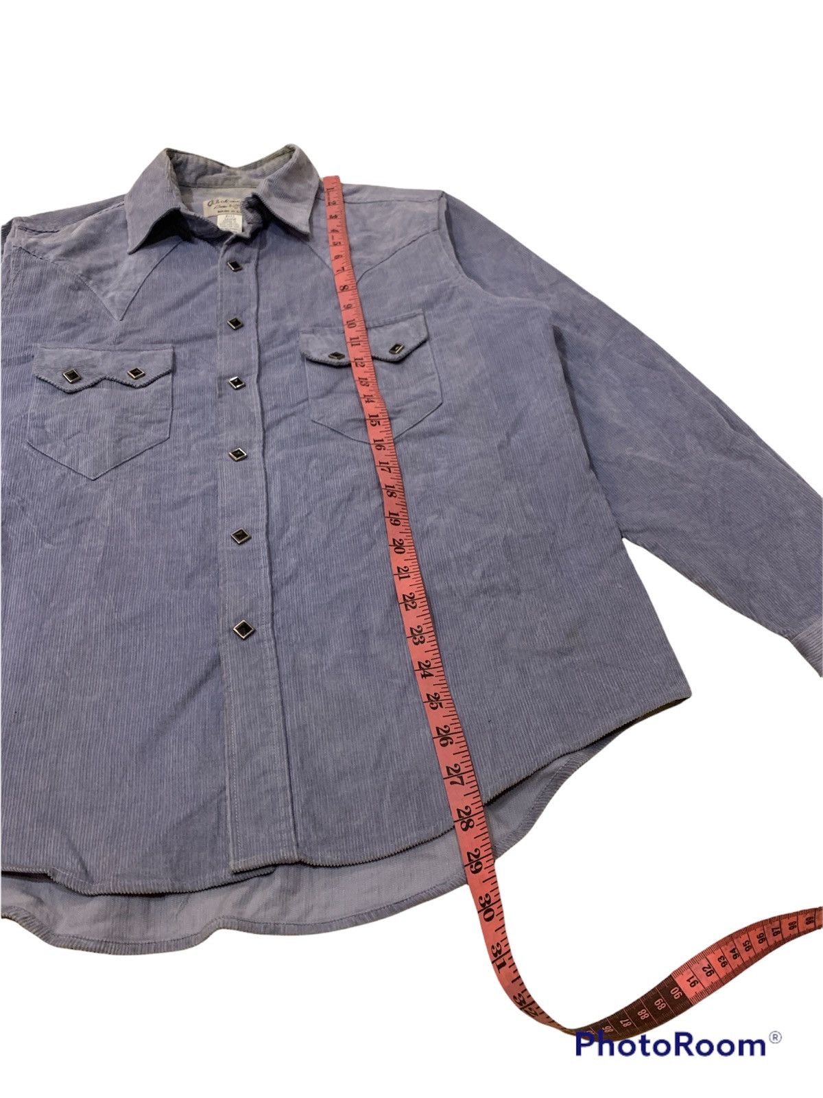 Rockmount Ranch Wear × Vintage ROCKMOUNT RANCH WEAR TRU WEST CORDUROY STONE BUTTON SHIRT Size US L / EU 52-54 / 3 - 3 Thumbnail