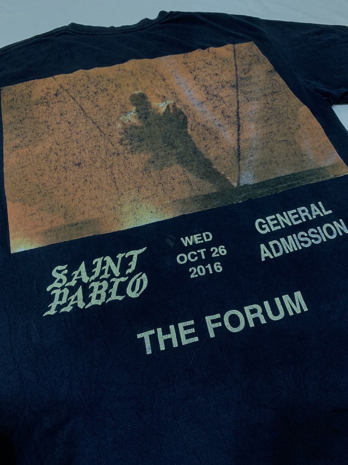 Kanye West DISTRESSED SAINT PABLO THE FORUM 2016 SHIRT MISSING TAG Size US S / EU 44-46 / 1 - 7 Thumbnail