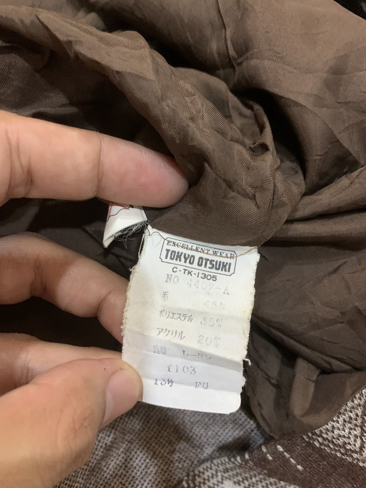 Japanese Brand VINTAGE TOKYO OTSUKI WOOL NAVAJO MOTOVE TRENCH LONG COAT Size US M / EU 48-50 / 2 - 8 Thumbnail