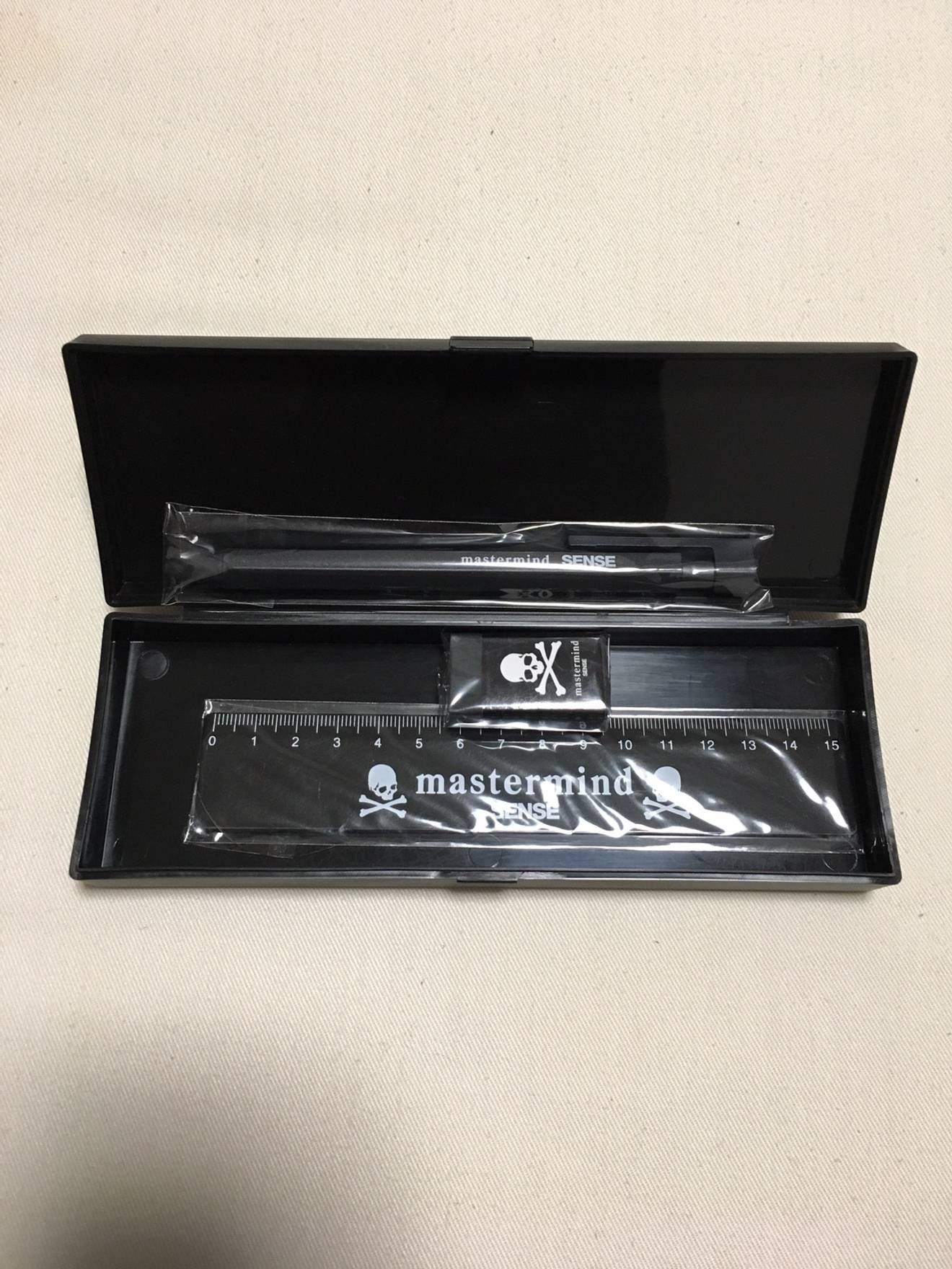 Mastermind Japan Logo Stationary Set Pen Pencil Case Eraser Ruler Size ONE SIZE - 3 Thumbnail