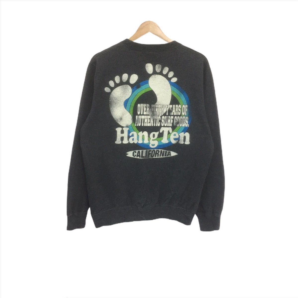 Hang Ten Vintage Hang Ten California Sweatshirt Crewneck Big Logo Size US L / EU 52-54 / 3 - 1 Thumbnail