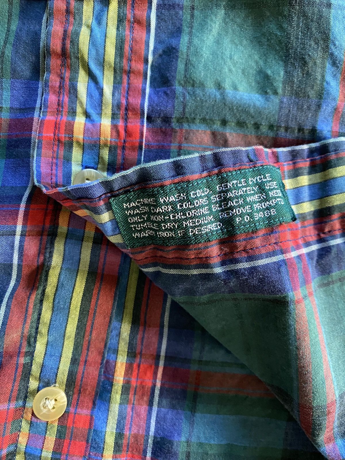 Vintage Vintage 90’s Claybrooke Plaid Short Sleeve Button Up Size US M / EU 48-50 / 2 - 7 Thumbnail