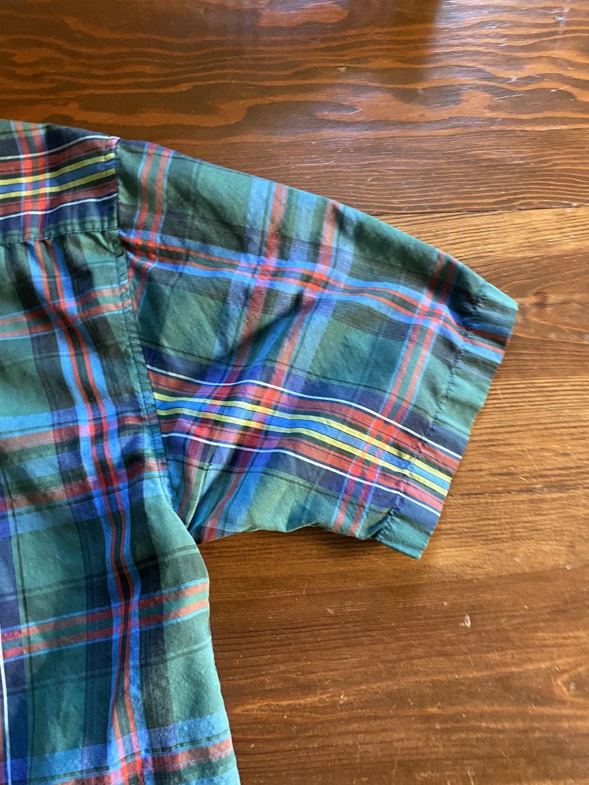 Vintage Vintage 90’s Claybrooke Plaid Short Sleeve Button Up Size US M / EU 48-50 / 2 - 9 Thumbnail