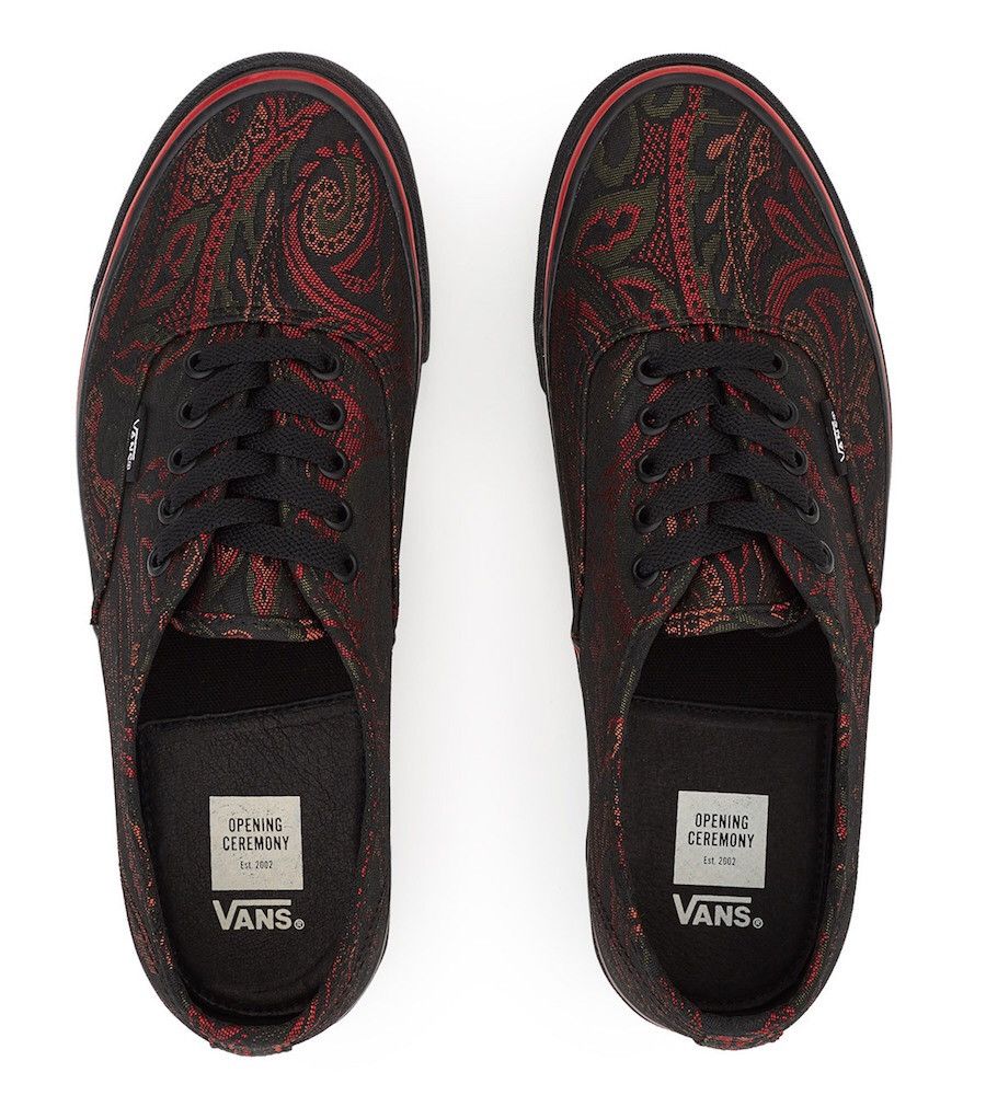 Opening Ceremony Vans Opening Ceremony x Vans Vault Paisley Tango Red Black Grailed