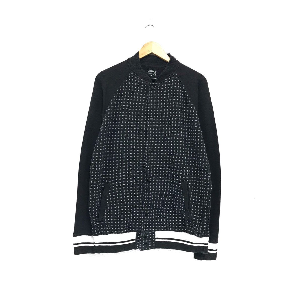 Stussy Stussy Varsity Jacket Button Up Full Print Stussy Logo Size US M / EU 48-50 / 2 - 1 Thumbnail