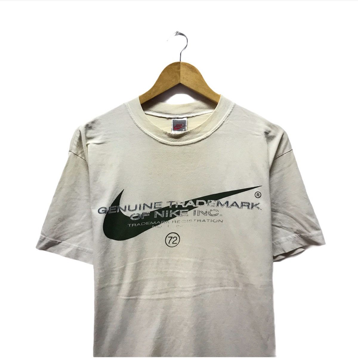 Nike × Vintage Vintage 90’s Nike Crew Neck Nike Shirt Nike Big Logo Swoosh Size US M / EU 48-50 / 2 - 2 Thumbnail
