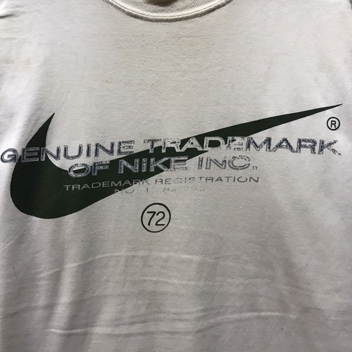 Nike × Vintage Vintage 90’s Nike Crew Neck Nike Shirt Nike Big Logo Swoosh Size US M / EU 48-50 / 2 - 3 Thumbnail