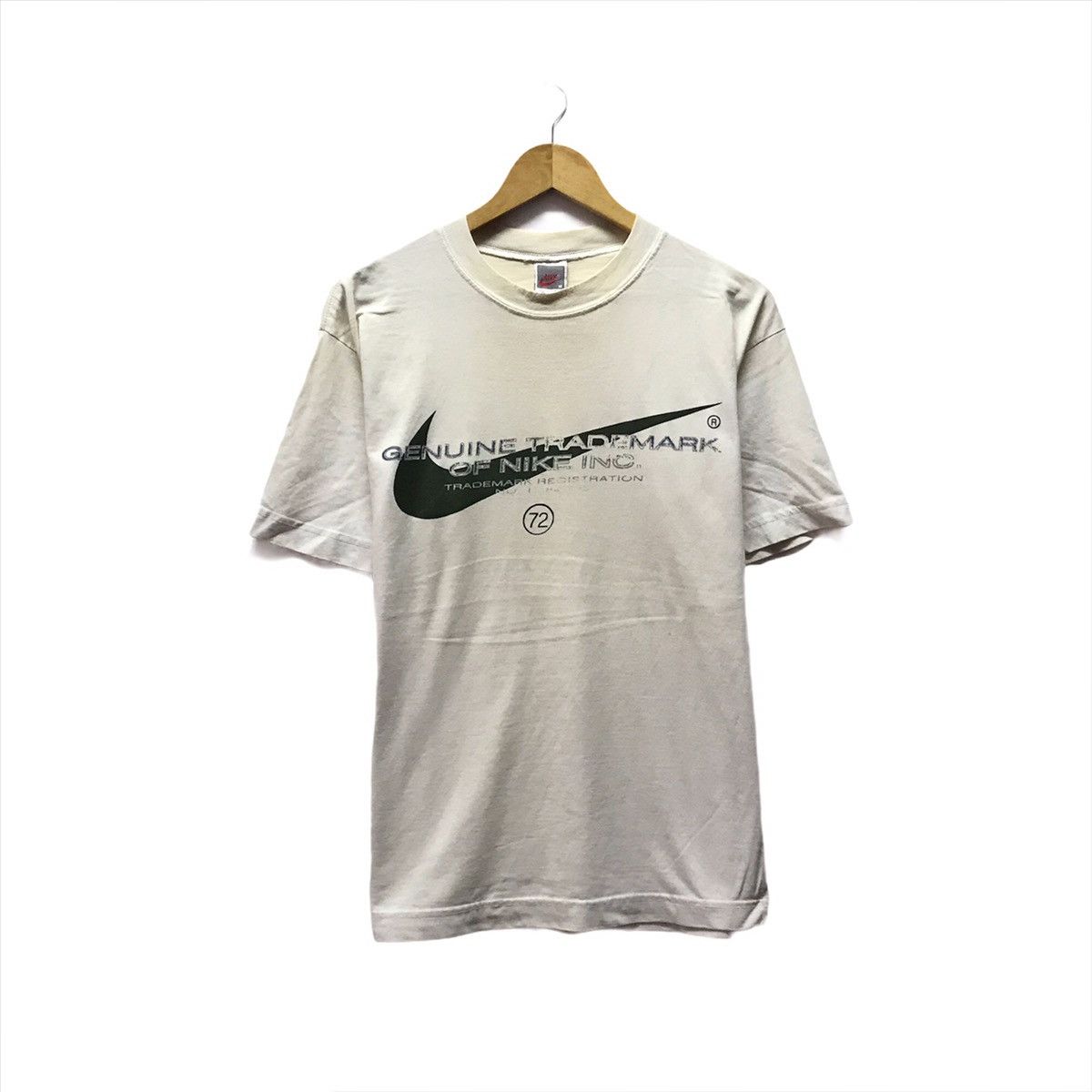 Nike × Vintage Vintage 90’s Nike Crew Neck Nike Shirt Nike Big Logo Swoosh Size US M / EU 48-50 / 2 - 1 Thumbnail
